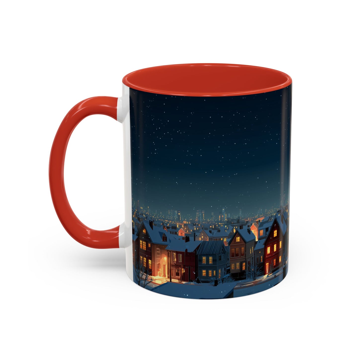 Happy New Year Mug (USA) - Classical Music Celebration Mug, Night Sky Mug, Starry Night Mug, New Year's Resolution Mug