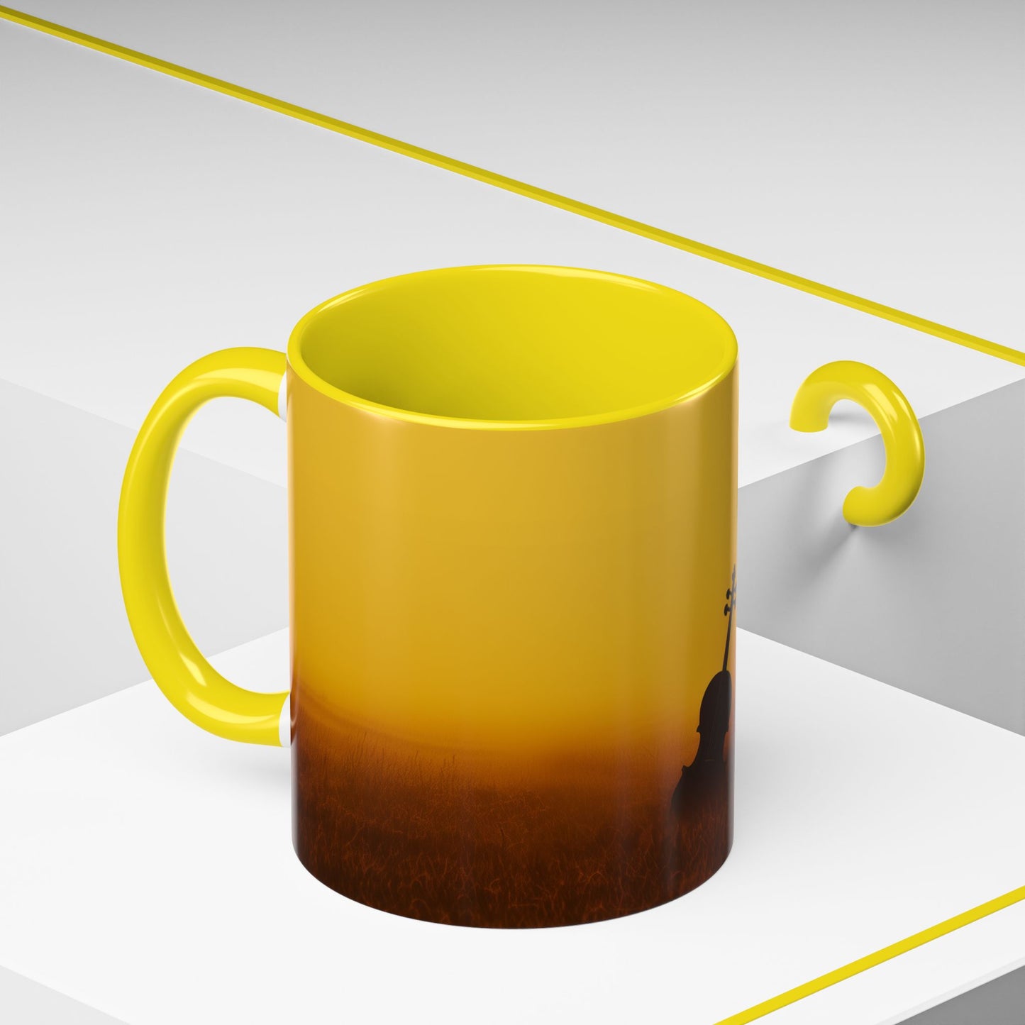 Summer & Strings Mug (EU) - Classical Violin Poster, Summer Print, Classical Music Print, Calm Music Poster, Stings Lovers Print