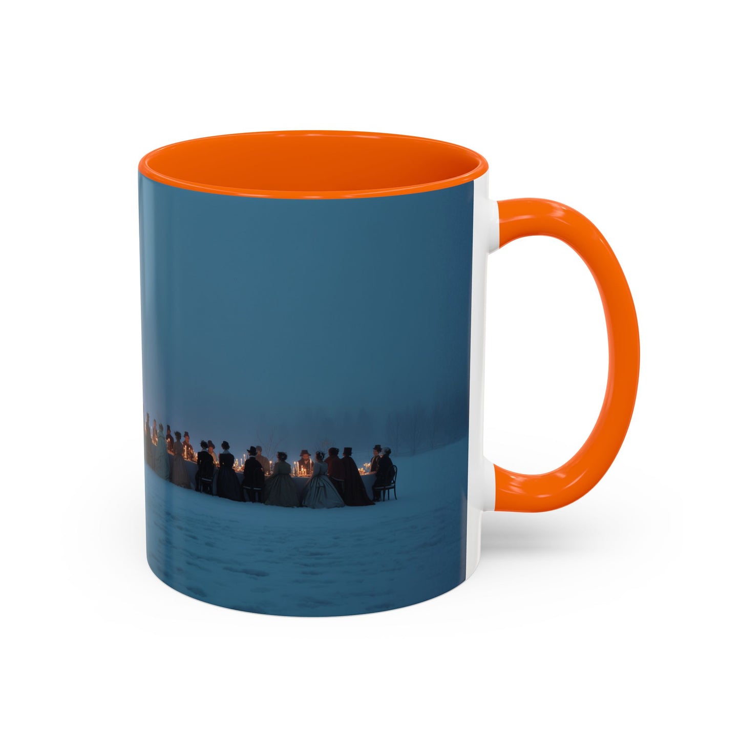 Christmas Dinner Mug (EU) - Holiday Mug, Elegant Classical Music Mug, Community Mug, Celebration Mug, Holiday Traditions Mug