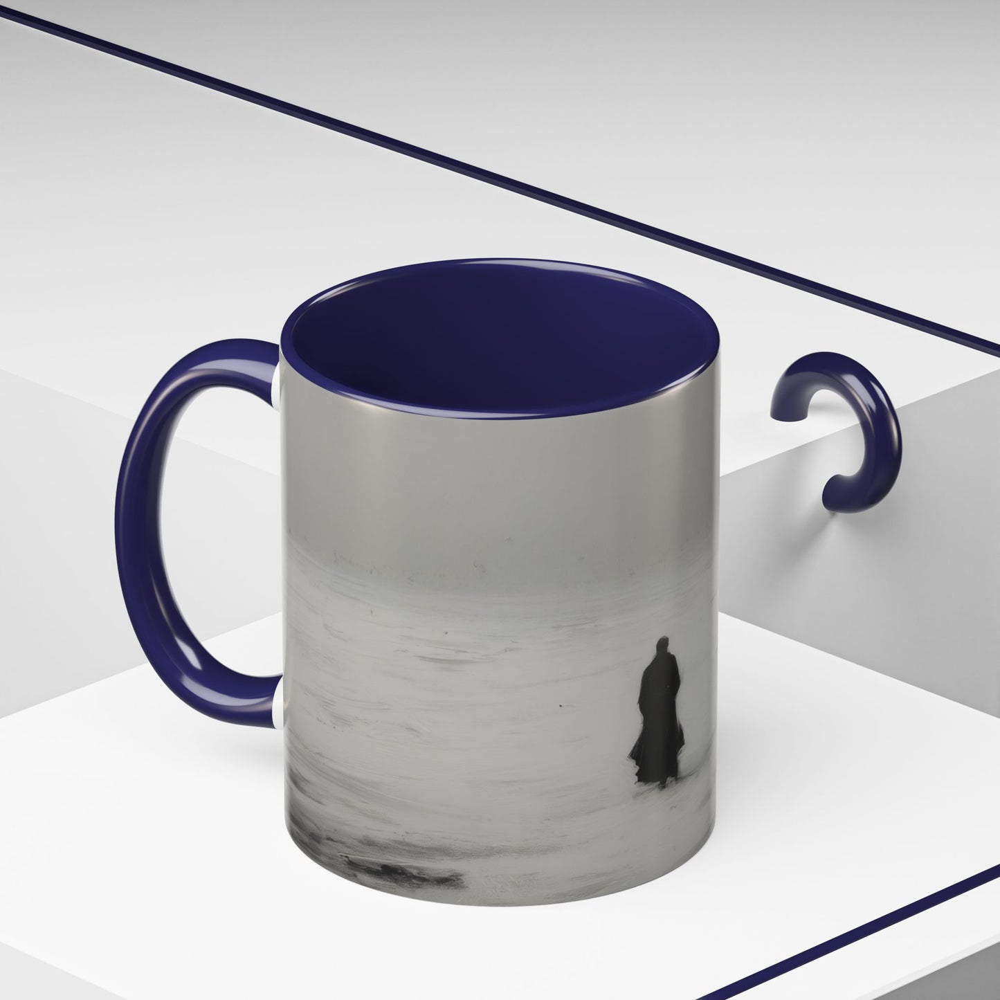 A Melancholy Winter Mug (EU) - Landscape Mug, Winter Mug, Holiday Mug, Christmas Mug, Classical Music Mug