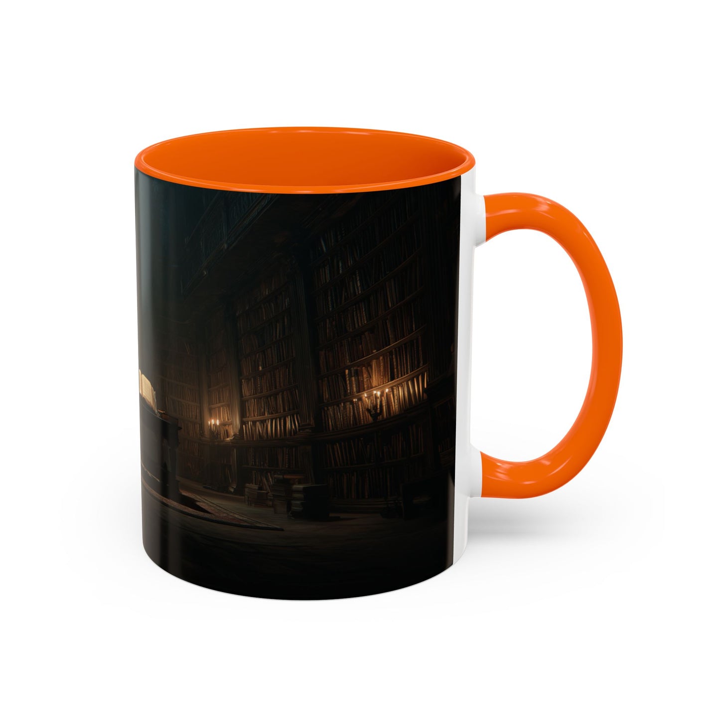 Late Night Studies Mug (EU) - Dark Library Mug, Evening Reading Mug, Moody Library Mug, Cozy Reading Mug, Library Mug