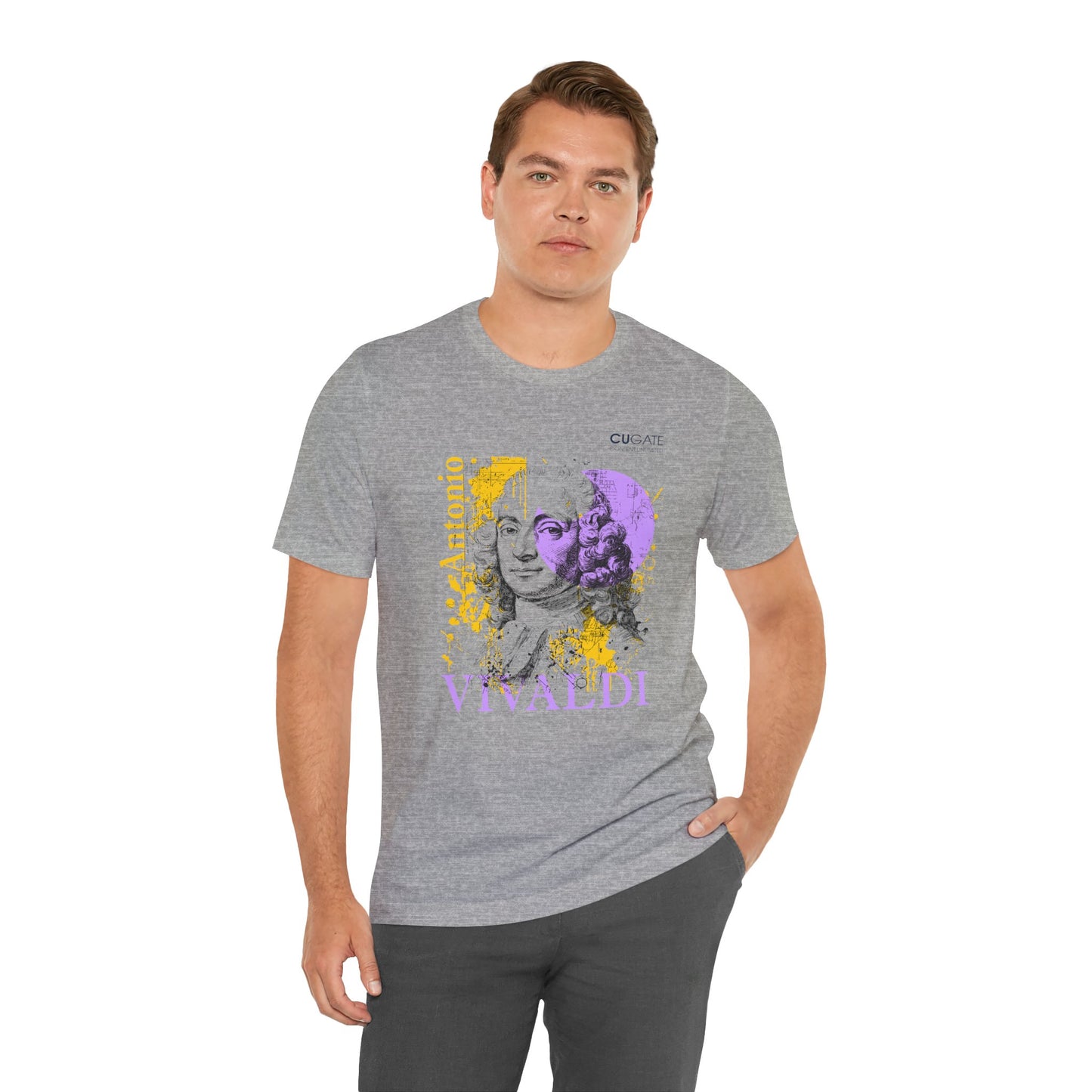 Vivaldi T-Shirt (Light): Classical Composer T-Shirt, Classical Music Shirt, Antonio Vivaldi Tribute Tee