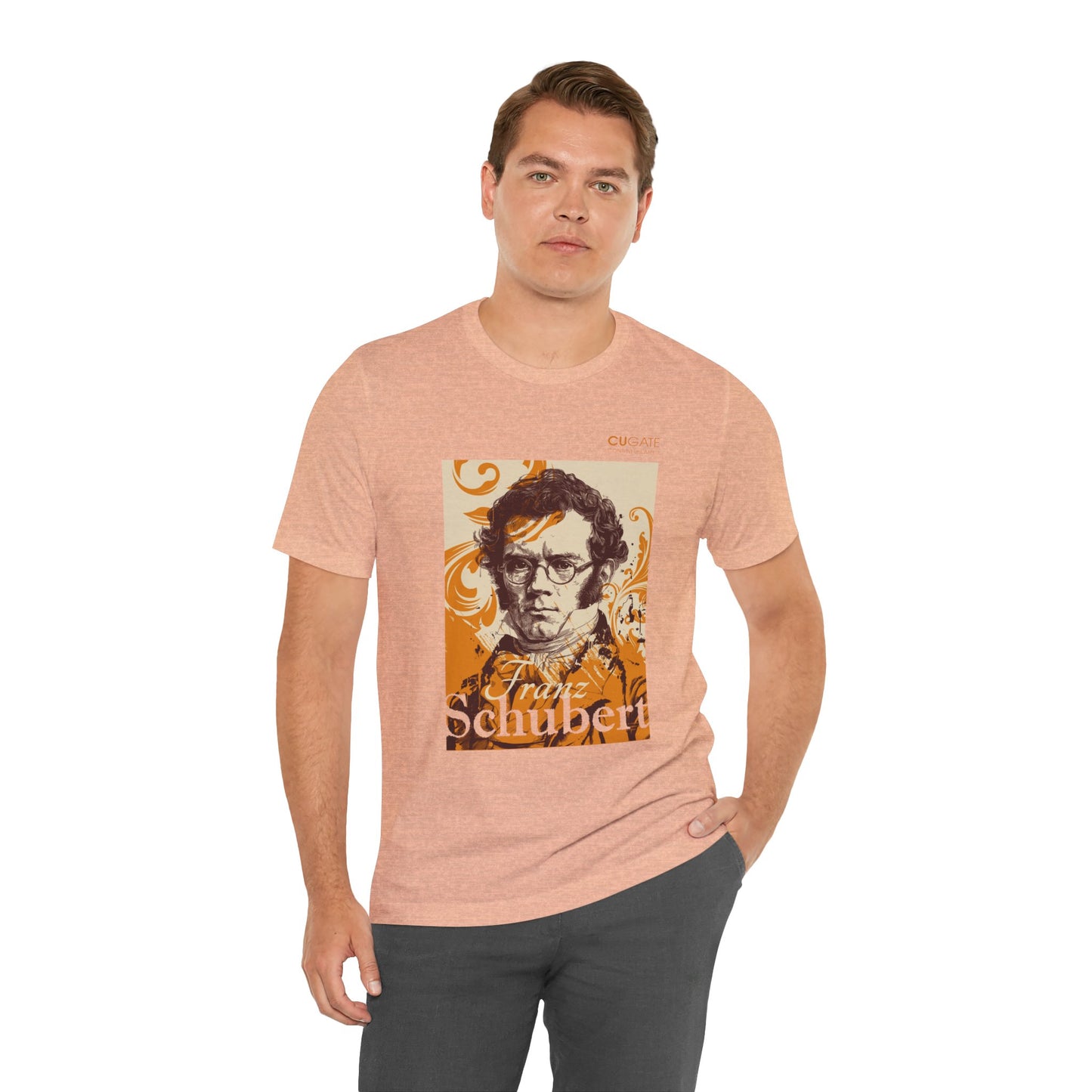 Schubert T-Shirt (Light): Classical Composer T-Shirt, Classical Music Shirt, Franz Schubert Tribute Tee