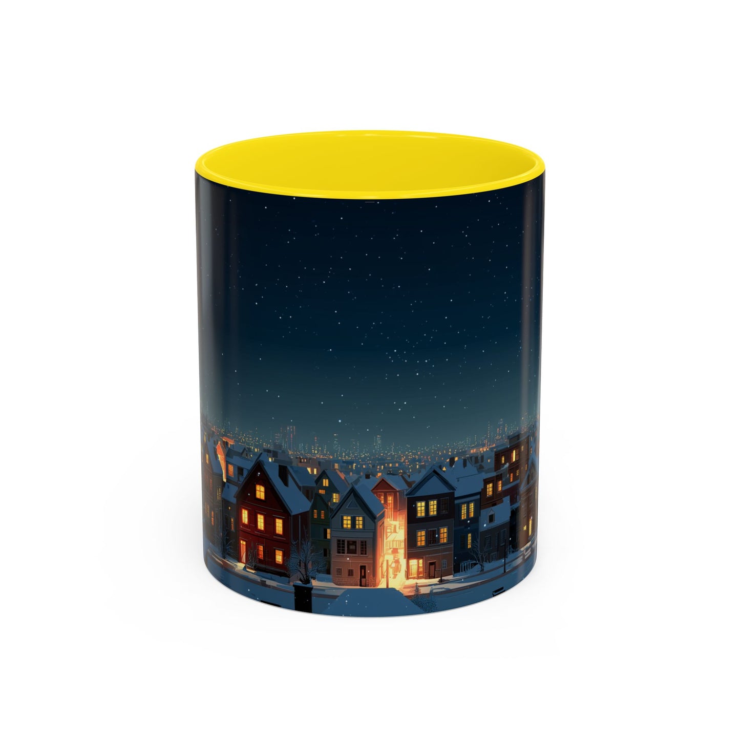 Happy New Year Mug (USA) - Classical Music Celebration Mug, Night Sky Mug, Starry Night Mug, New Year's Resolution Mug