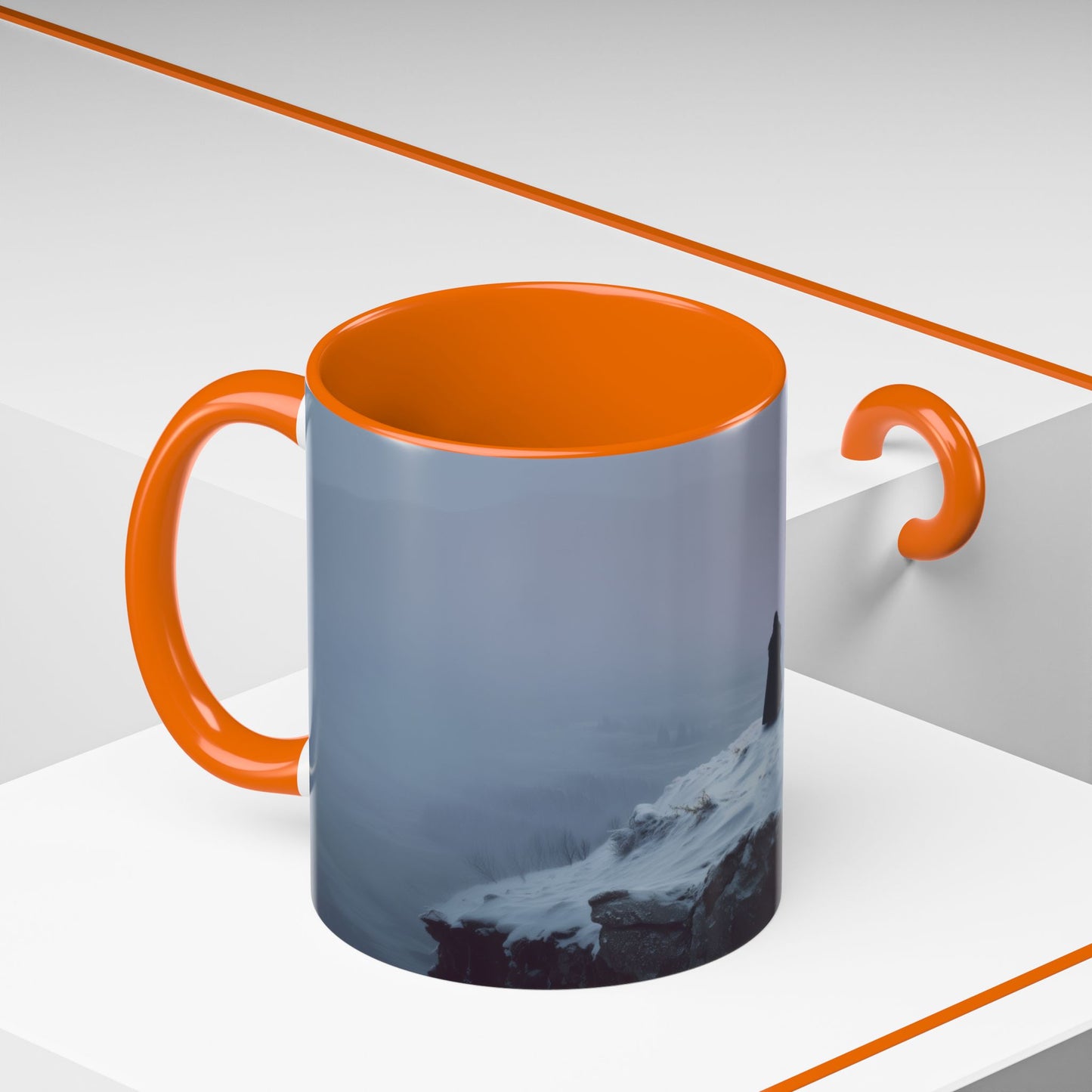 Classical Organ Mug (EU) - Majestic Art Mug, Epic Organ Music Mug, Emotional Music Mug, Mountain Mug, Winter Mug