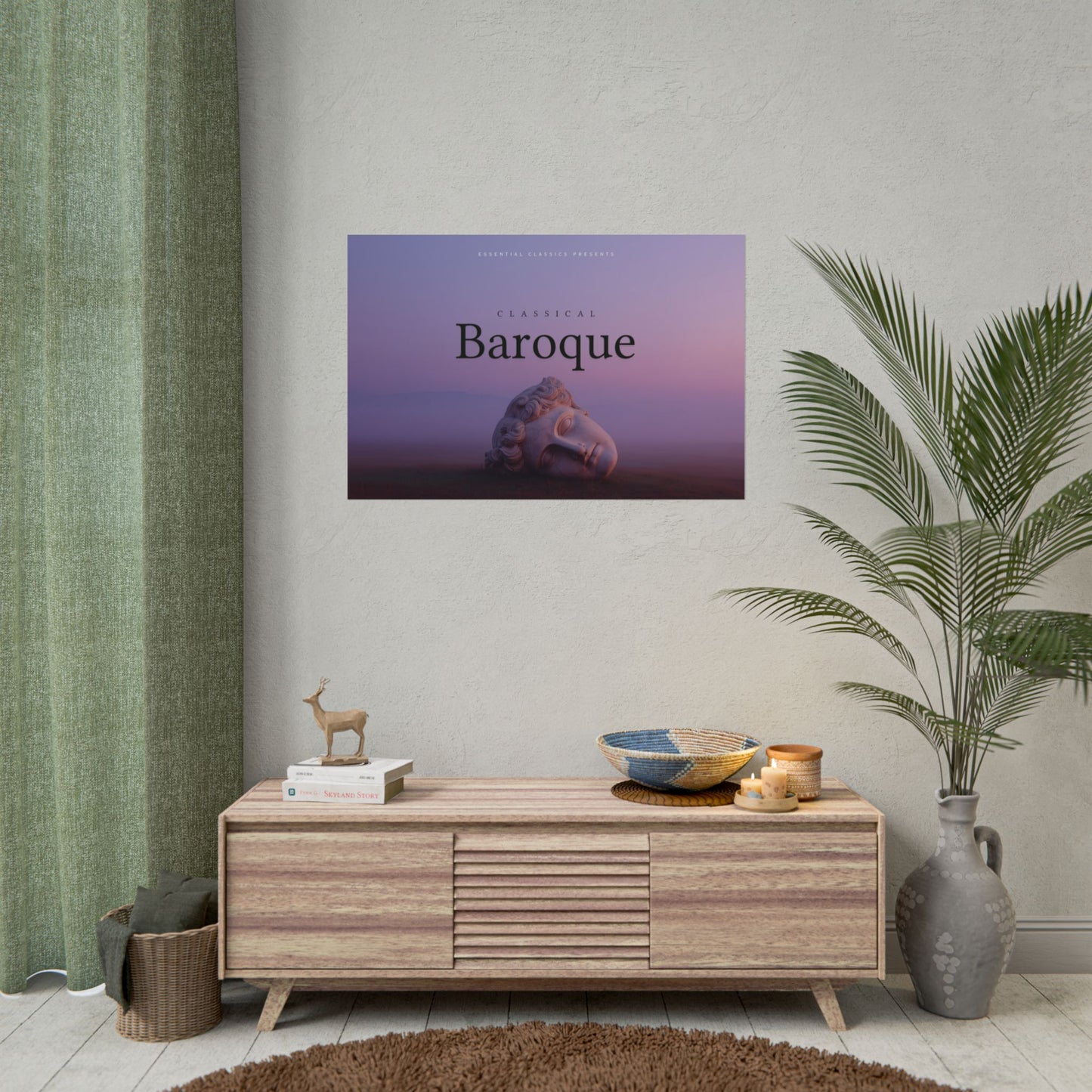 Classical Baroque - Baroque Era Inspired Print, Classical Music Poster, Baroque Art Print