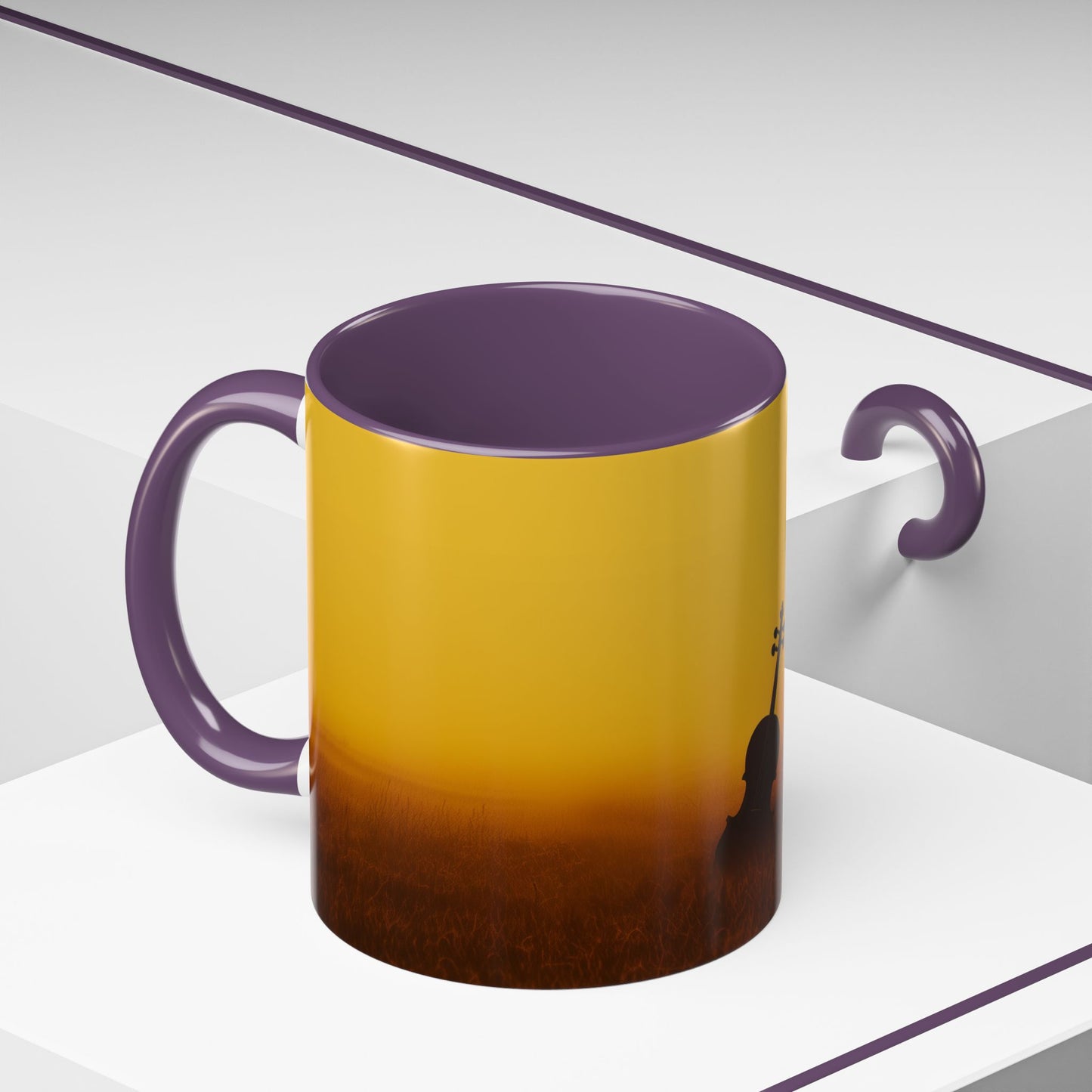 Summer & Strings Mug (EU) - Classical Violin Poster, Summer Print, Classical Music Print, Calm Music Poster, Stings Lovers Print