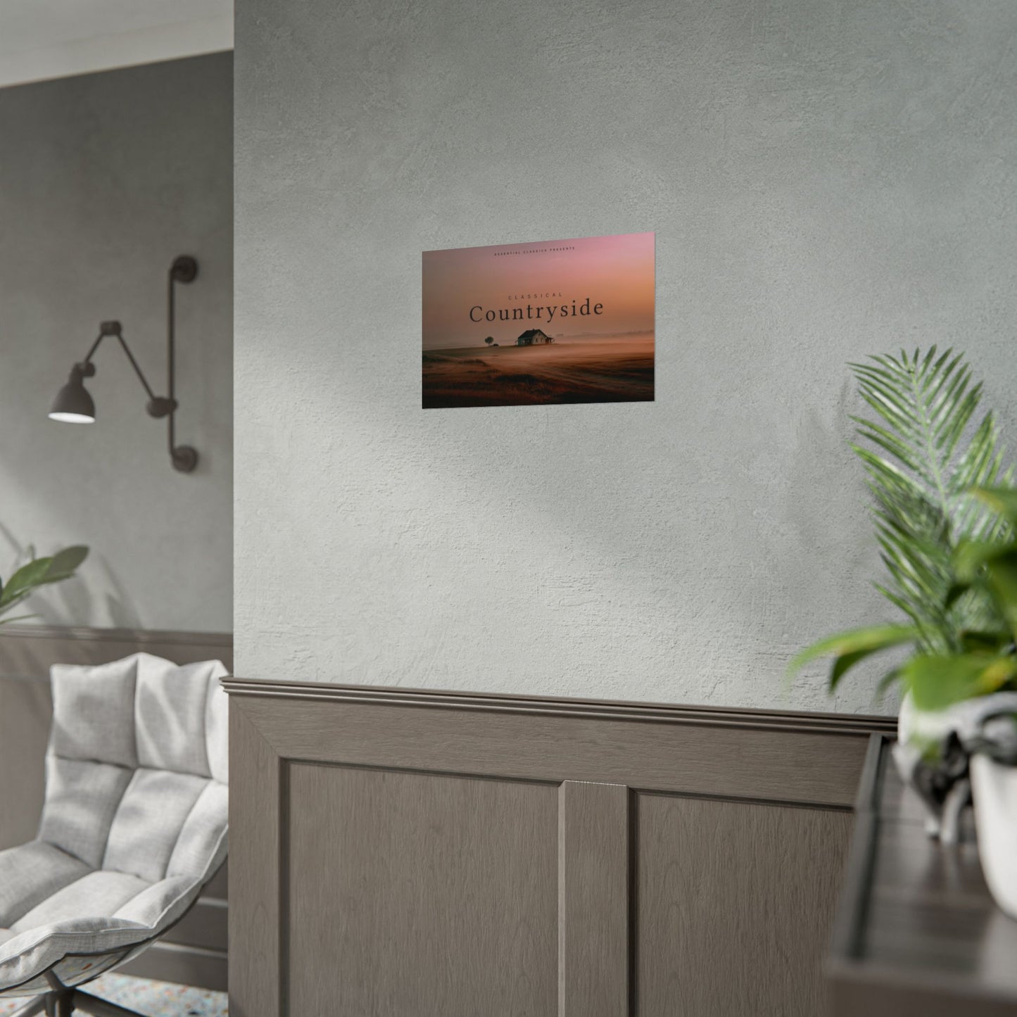 Countryside Serenity Poster Inspired by Mozart, Bach and Beethoven - Nature Poster