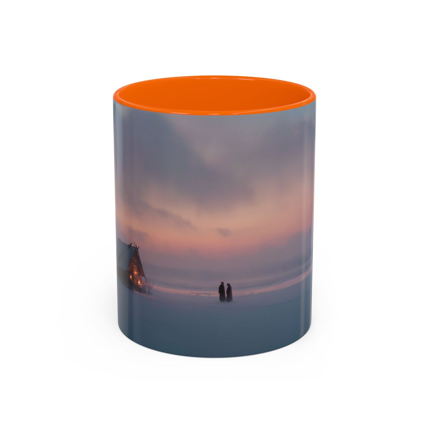 Classical December Mug (USA) - Winter Mug, Winter Sunrise Mug, Peaceful Landscape Mug, Holiday Decor Mug