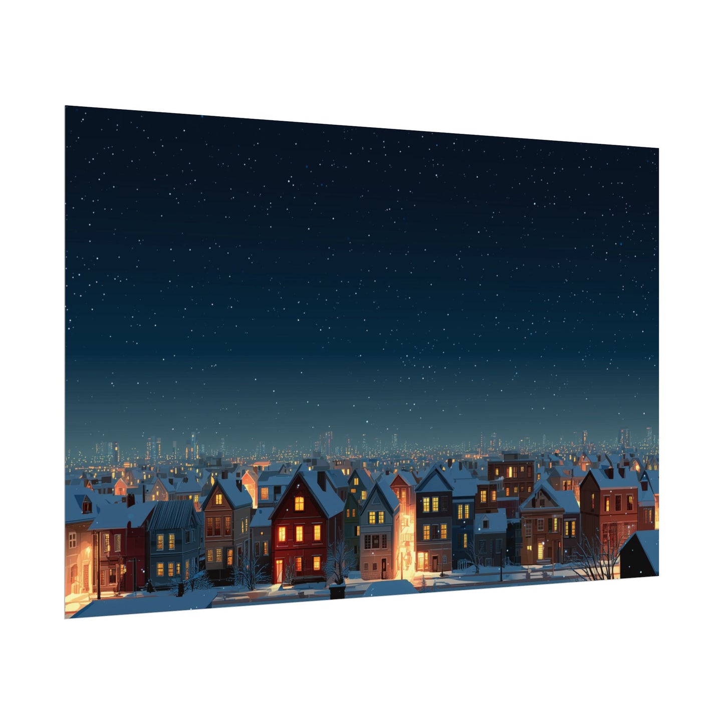 Without Words: Happy New Year - Classical Music Celebration Poster, Night Sky Print, Starry Night Poster, New Year's Resolution Poster