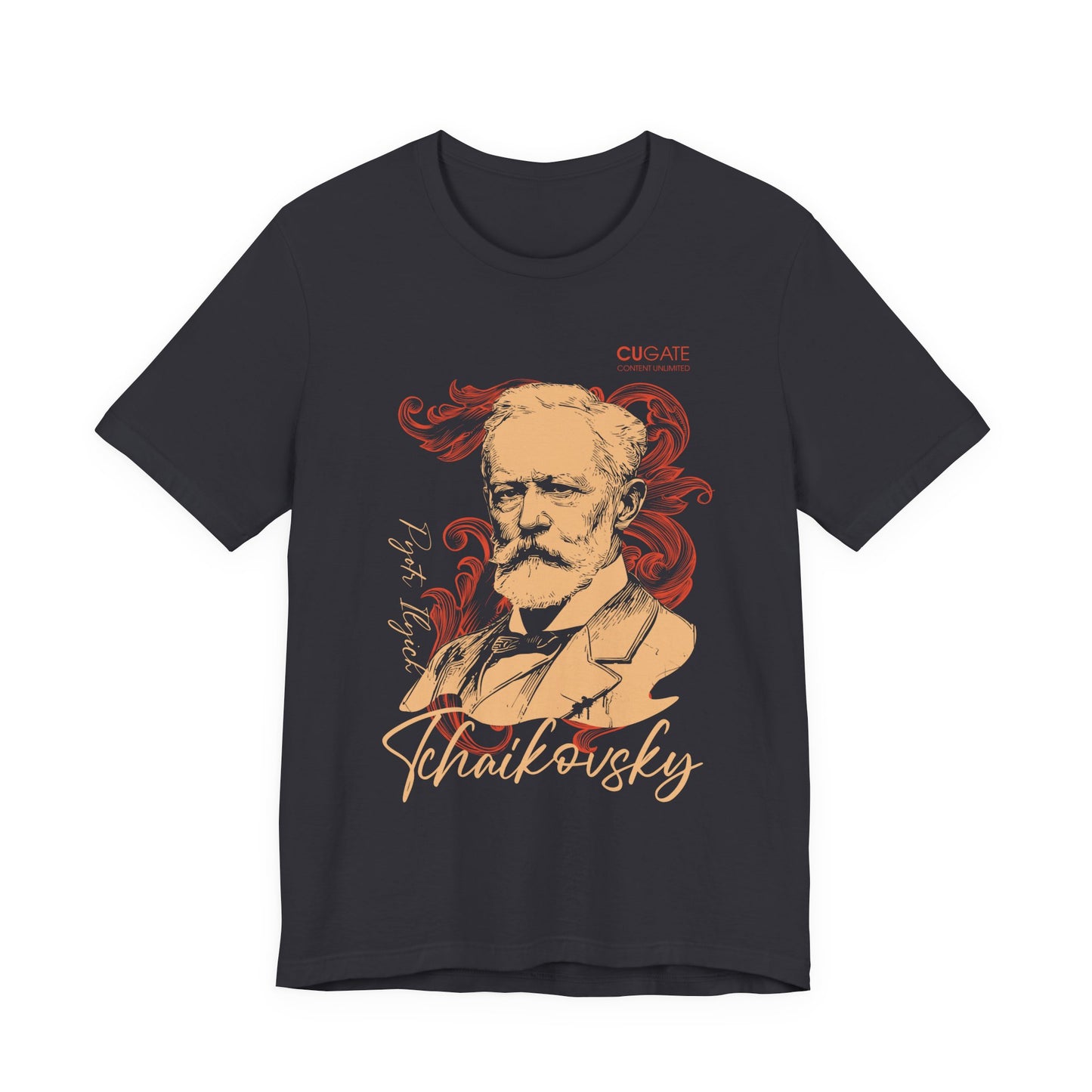 Tchaikovsky T-Shirt (Dark): Classical Composer T-Shirt, Classical Music Shirt, Pyotr Ilyich Tchaikovsky Tribute Tee