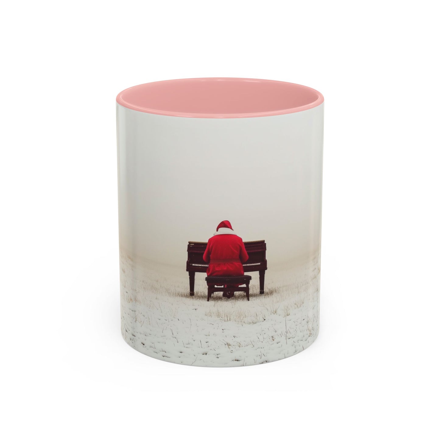Mozart Christmas Mug (USA) - Santa Mug, Santa Playing Piano Mug, Holiday Mug, Christmas Mug, Winter Mug, Mozart Holiday Mug