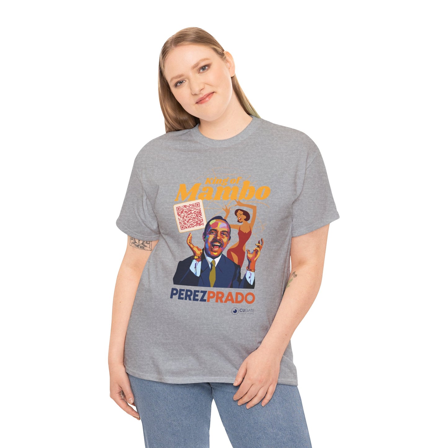 Mambo T-Shirt - Prado Vive T-Shirt, Latin Music T-Shirt (QR-Playlist Included), Latin Music Shirt, Perez Prado Tee