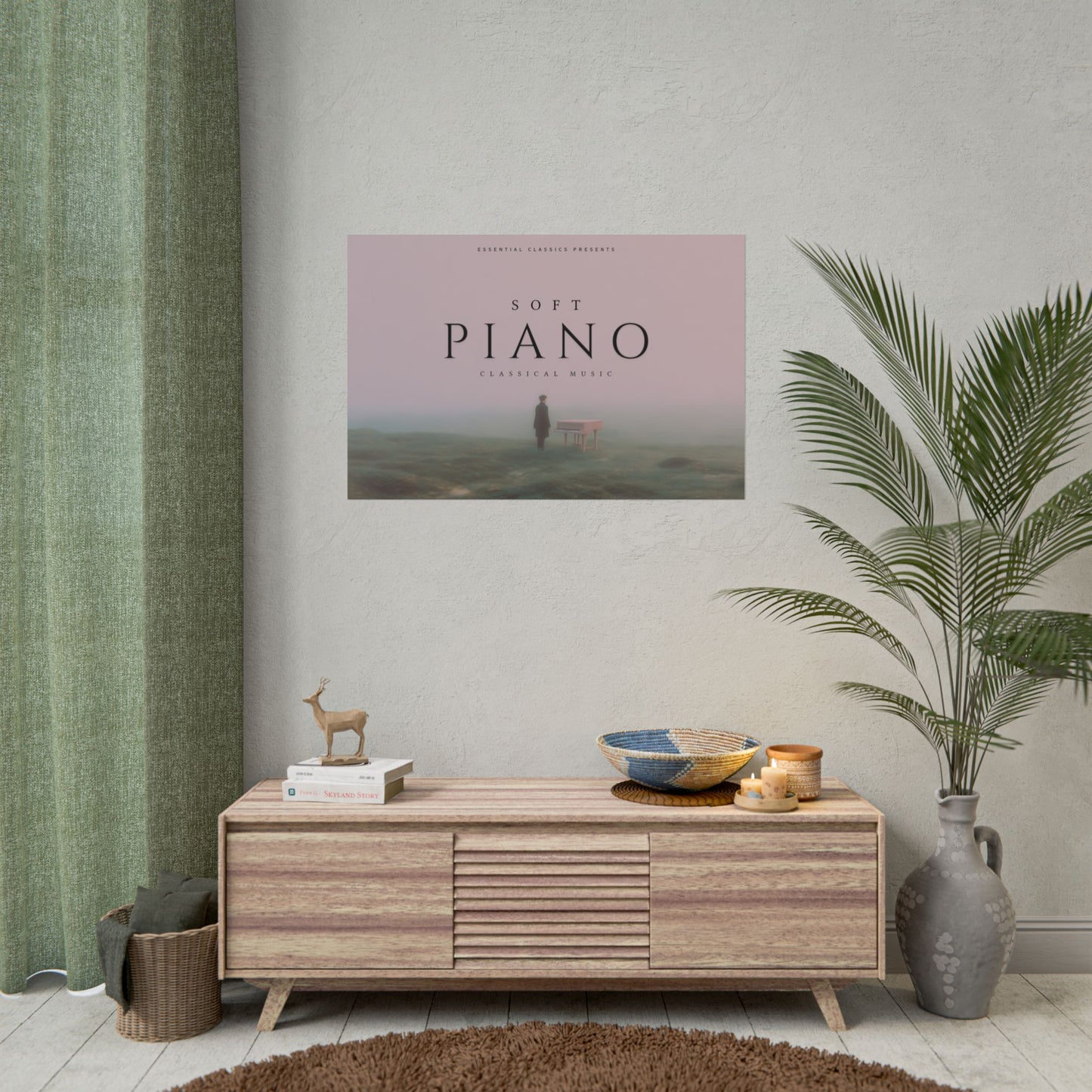 Soft Piano - Classical Piano Poster, Soft Piano Print, Tranquility Print, Calm Music Poster, Classical Music Poster, Piano Lovers Print