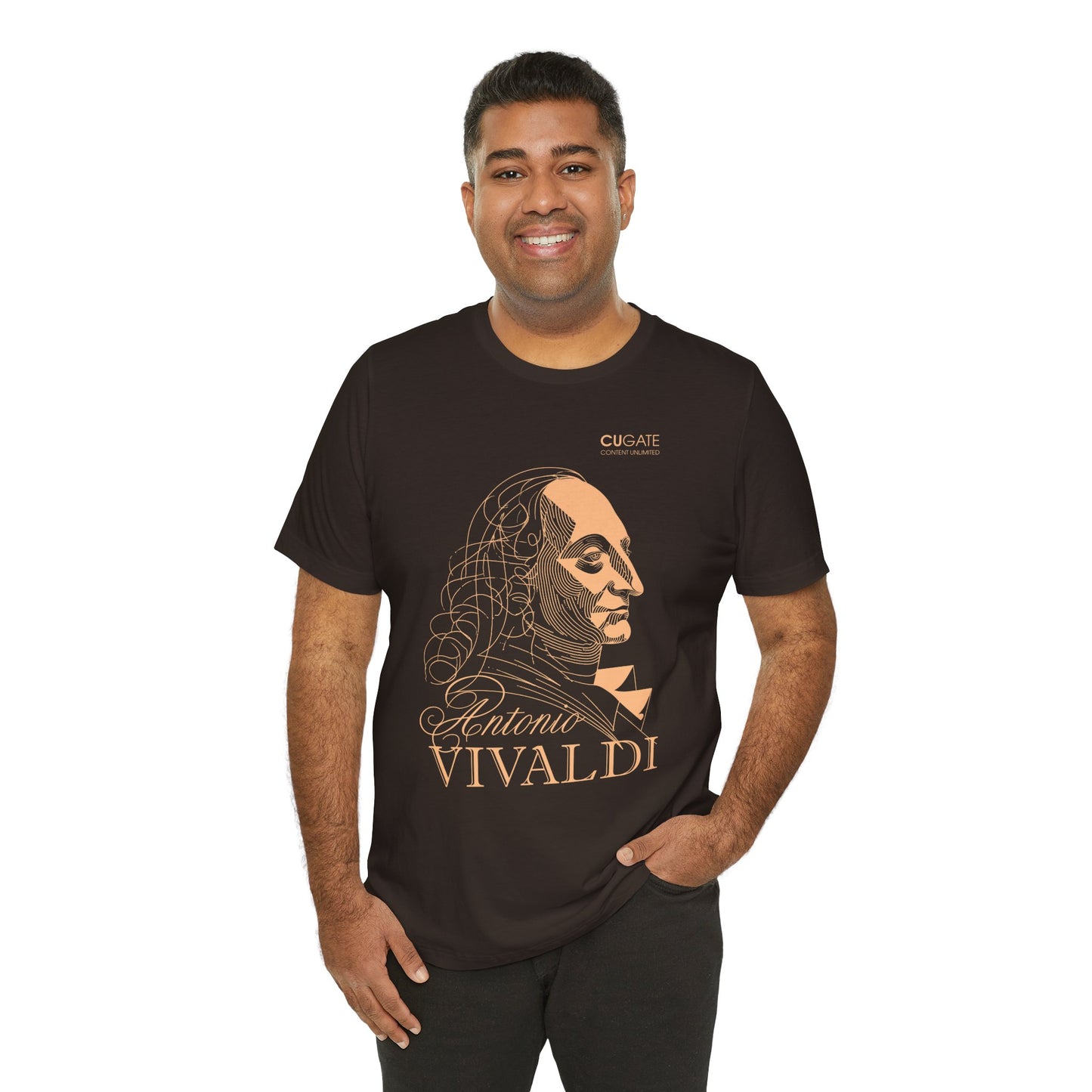 Vivaldi T-Shirt (Dark): Classical Composer T-Shirt, Classical Music Shirt, Antonio Vivaldi Tribute Tee
