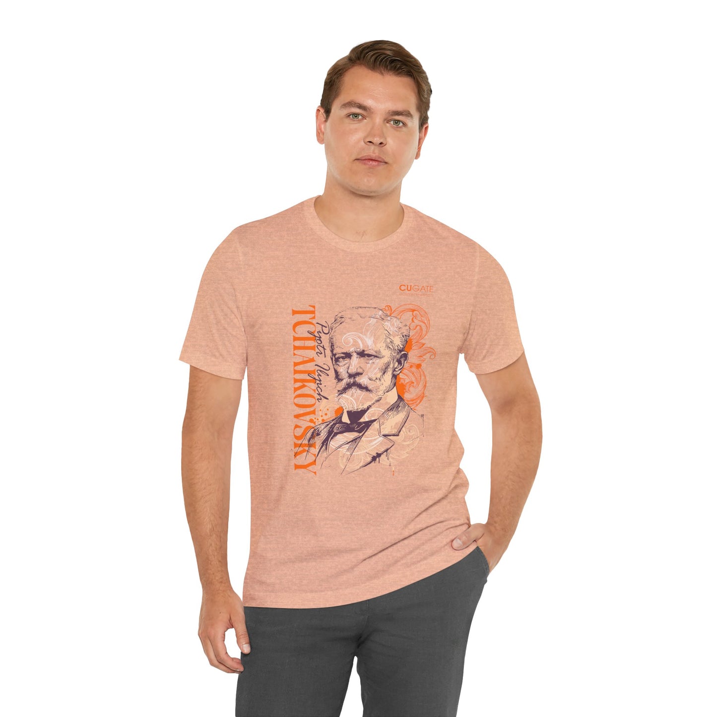 Tchaikovsky T-Shirt (Light): Classical Composer T-Shirt, Classical Music Shirt, Pyotr Ilyich Tchaikovsky Tribute Tee