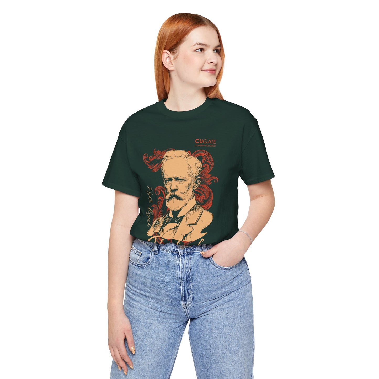 Tchaikovsky T-Shirt (Dark): Classical Composer T-Shirt, Classical Music Shirt, Pyotr Ilyich Tchaikovsky Tribute Tee