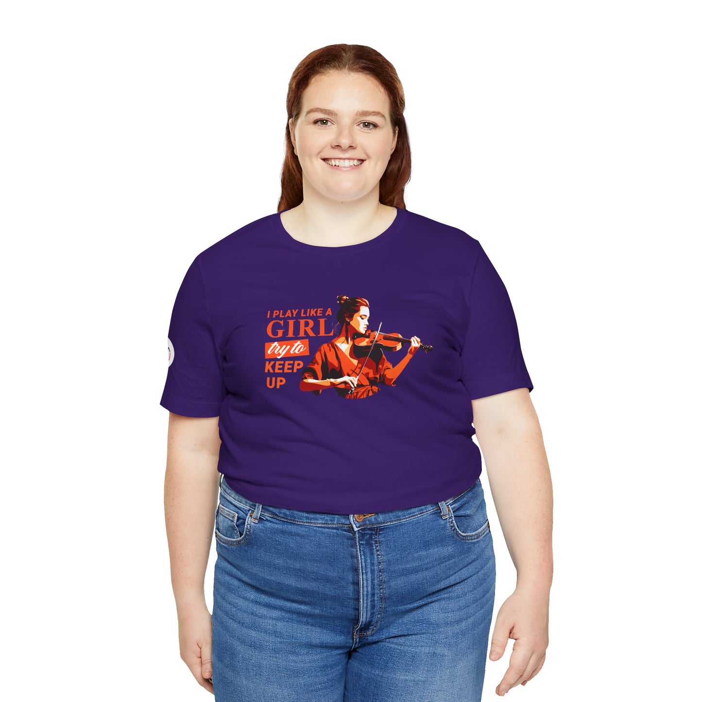 Play like a Girl - Violin T-Shirt: Camerata Romeu Shirt, Play like a Girl T-Shirt, Orchestra Shirt, Female Musician Shirt, Violin Tee