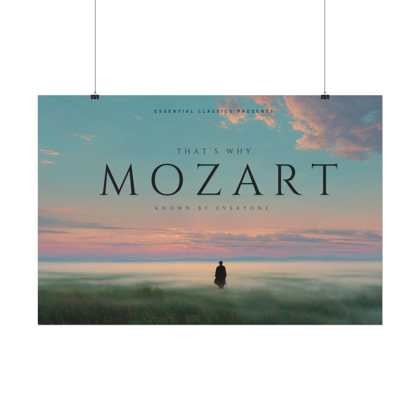 Everyone Knows Mozart - Mozart Print, Inspired by Mozart Poster, Classical Music Print, Celebrate Mozart Poster