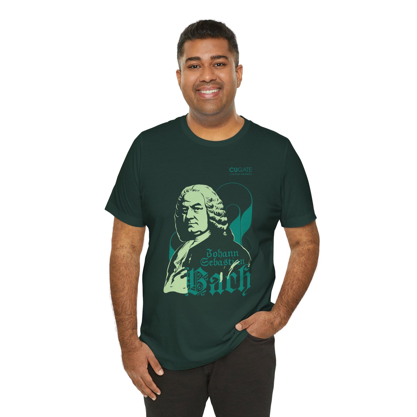 Bach T-Shirt (Dark): Classical Music T-Shirt, Bach Shirt, Johann Sebastian Bach Gift