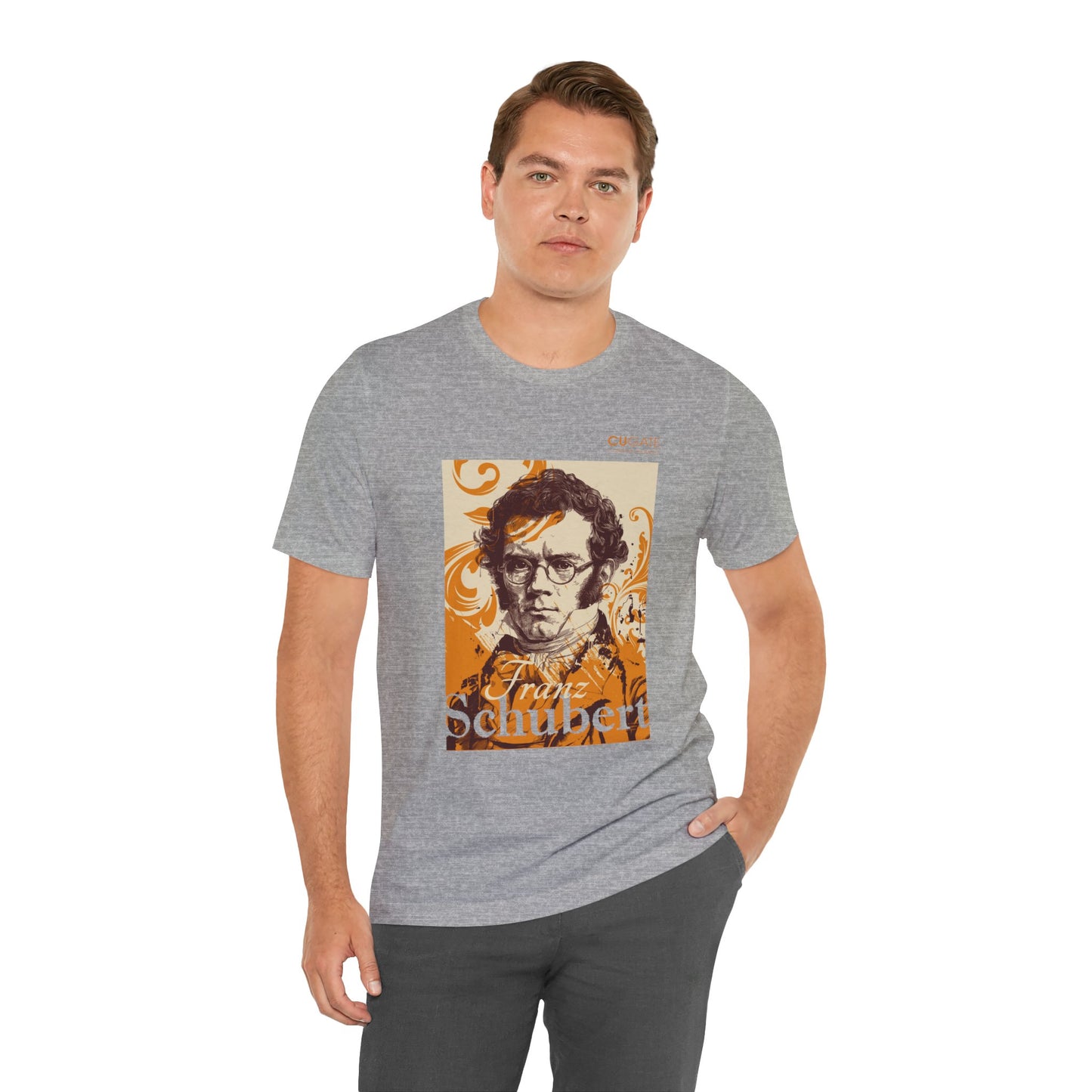 Schubert T-Shirt (Light): Classical Composer T-Shirt, Classical Music Shirt, Franz Schubert Tribute Tee