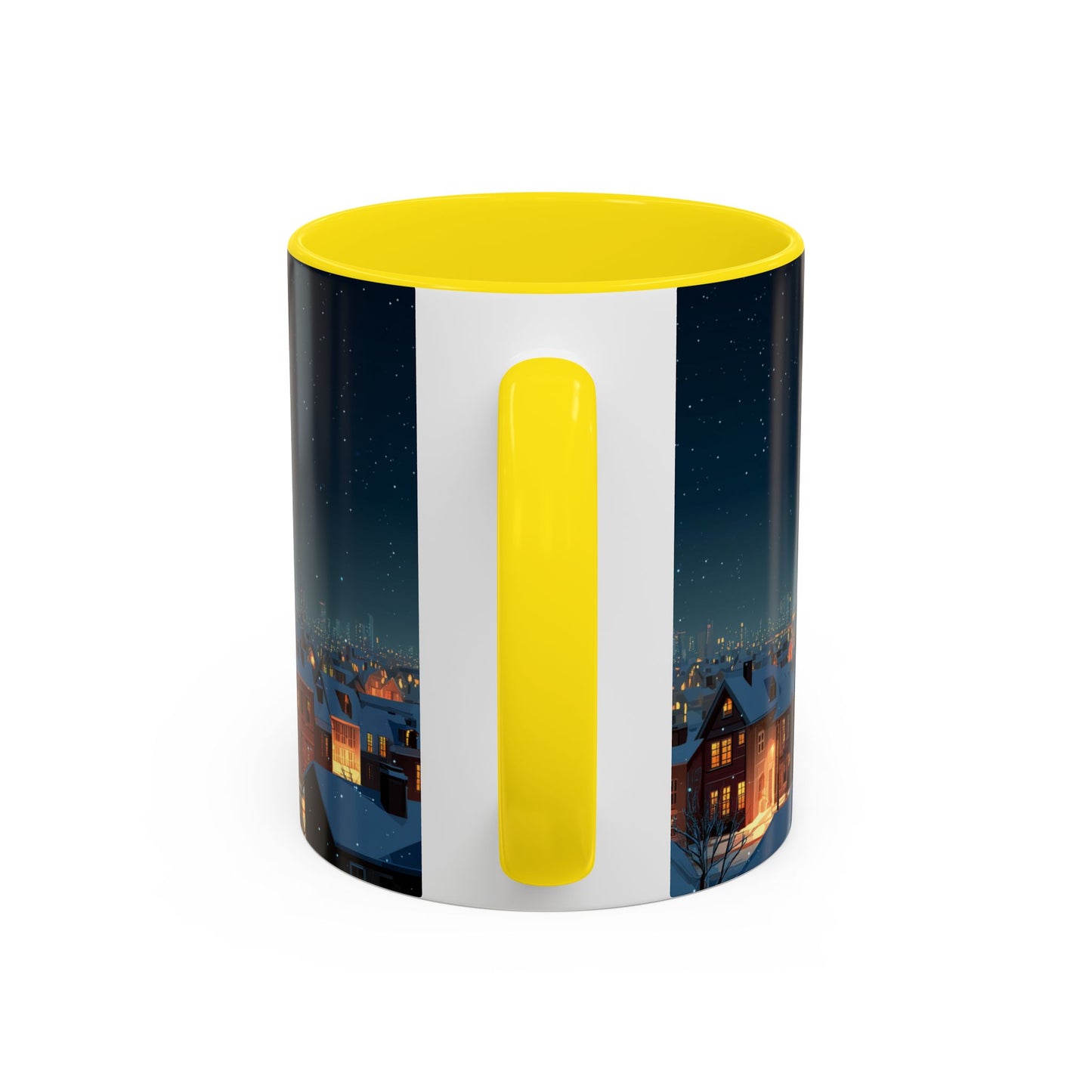 Happy New Year Mug (USA) - Classical Music Celebration Mug, Night Sky Mug, Starry Night Mug, New Year's Resolution Mug