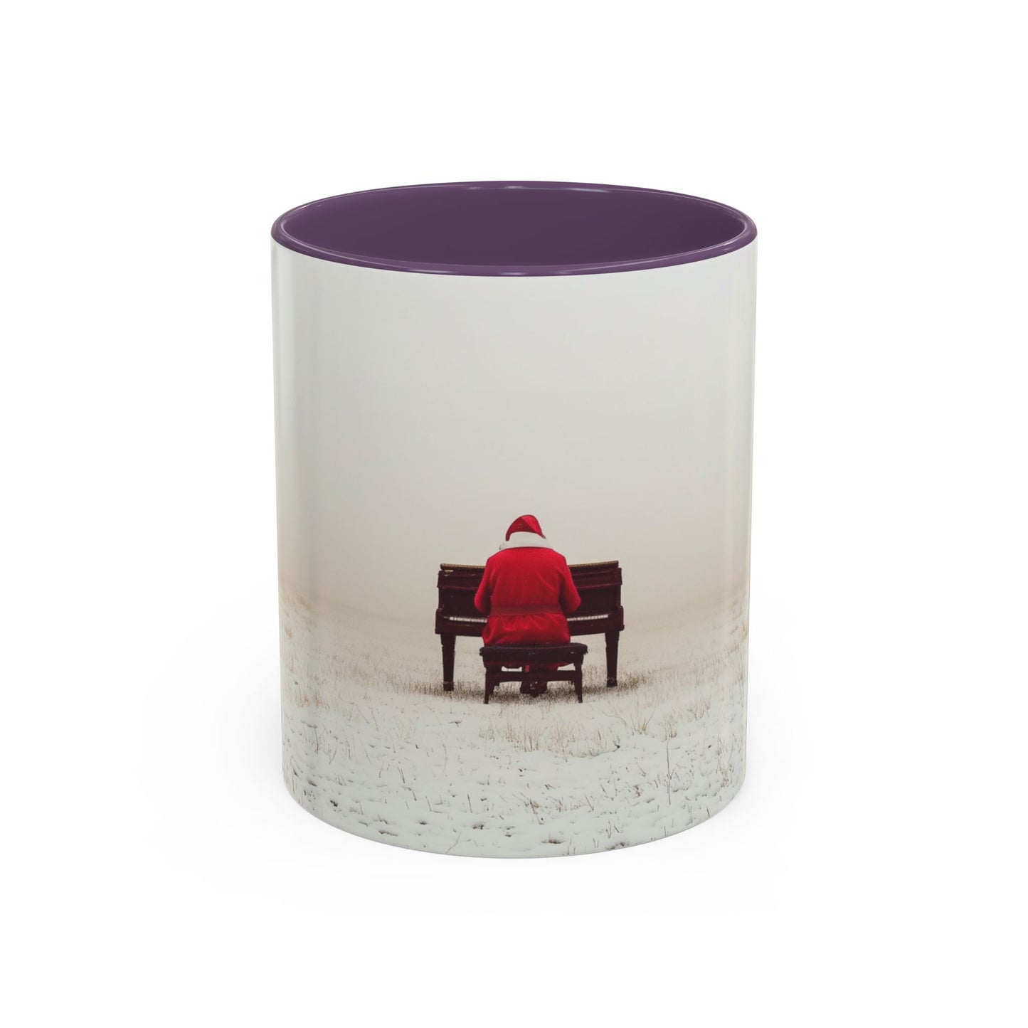 Mozart Christmas Mug (USA) - Santa Mug, Santa Playing Piano Mug, Holiday Mug, Christmas Mug, Winter Mug, Mozart Holiday Mug