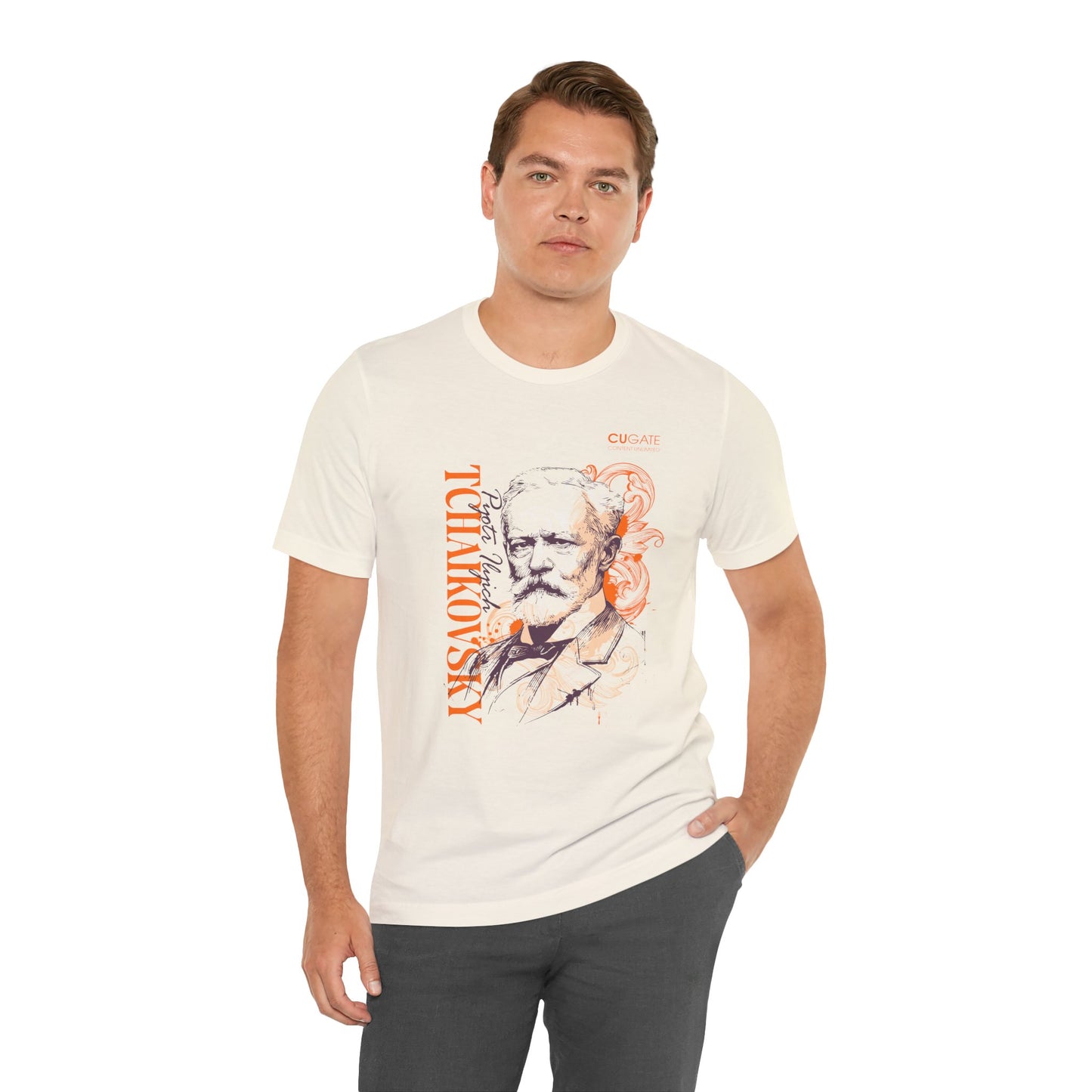 Tchaikovsky T-Shirt (Light): Classical Composer T-Shirt, Classical Music Shirt, Pyotr Ilyich Tchaikovsky Tribute Tee