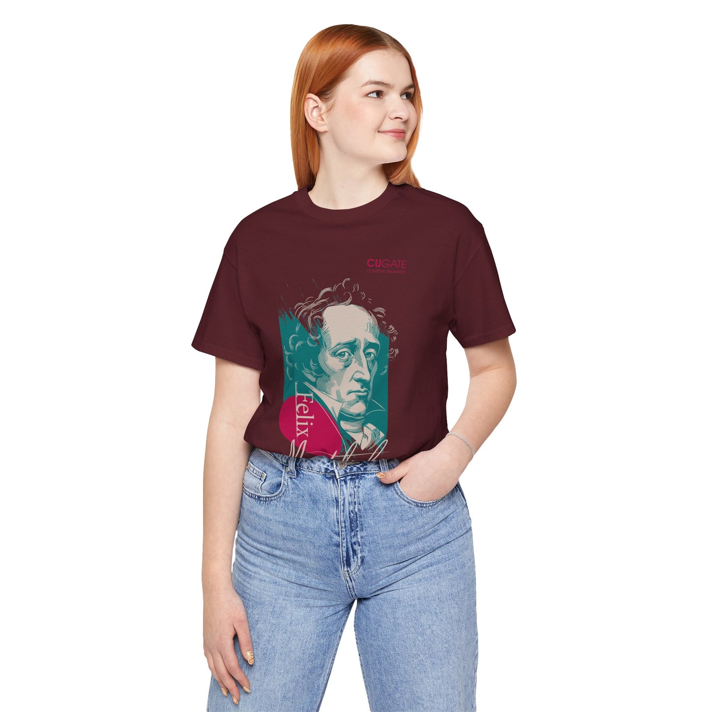 Felix Mendelssohn T-Shirt (Dark): Mendelssohn's Classical Music T-Shirt, Mendelssohn Shirt, Felix Mendelssohn Gift, Mendelssohn Tribute Tee