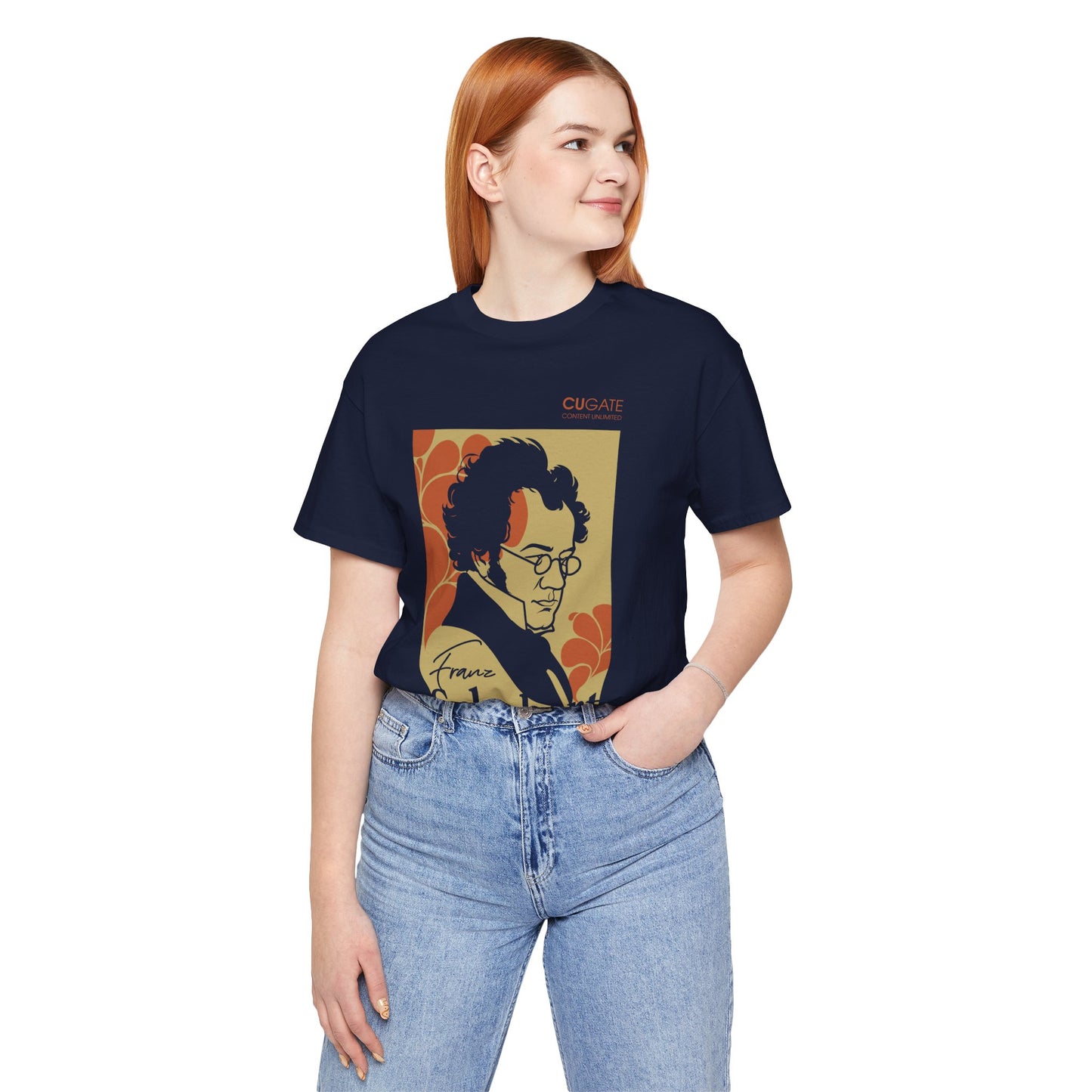 Schubert T-Shirt (Dark): Classical Composer T-Shirt, Classical Music Shirt, Franz Schubert Tribute Tee