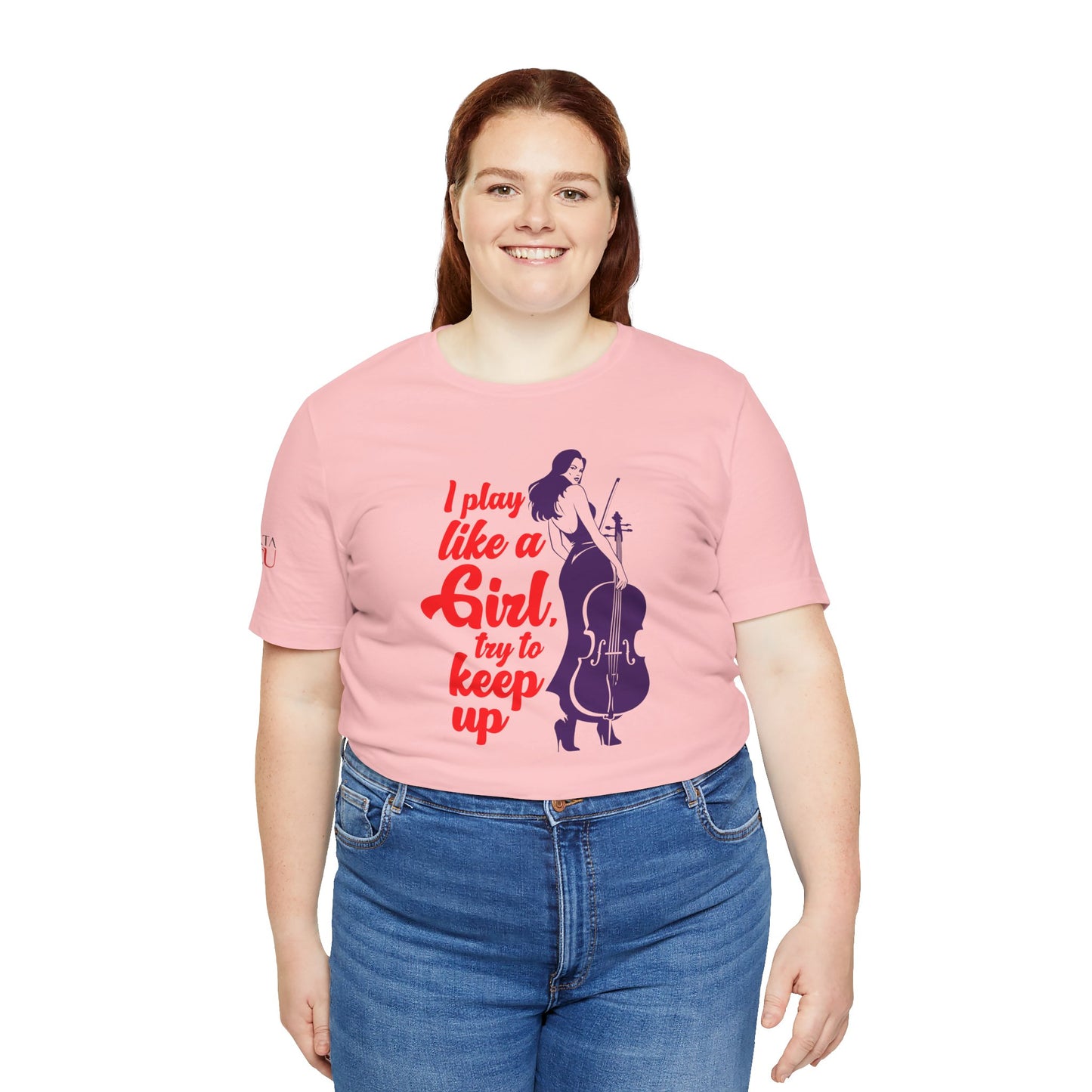 Play like a Girl - Cello T-Shirt: Camerata Romeu Shirt, Play like a Girl Shirt, Orchestra Shirt, Female Musician Shirt, Cello Shirt