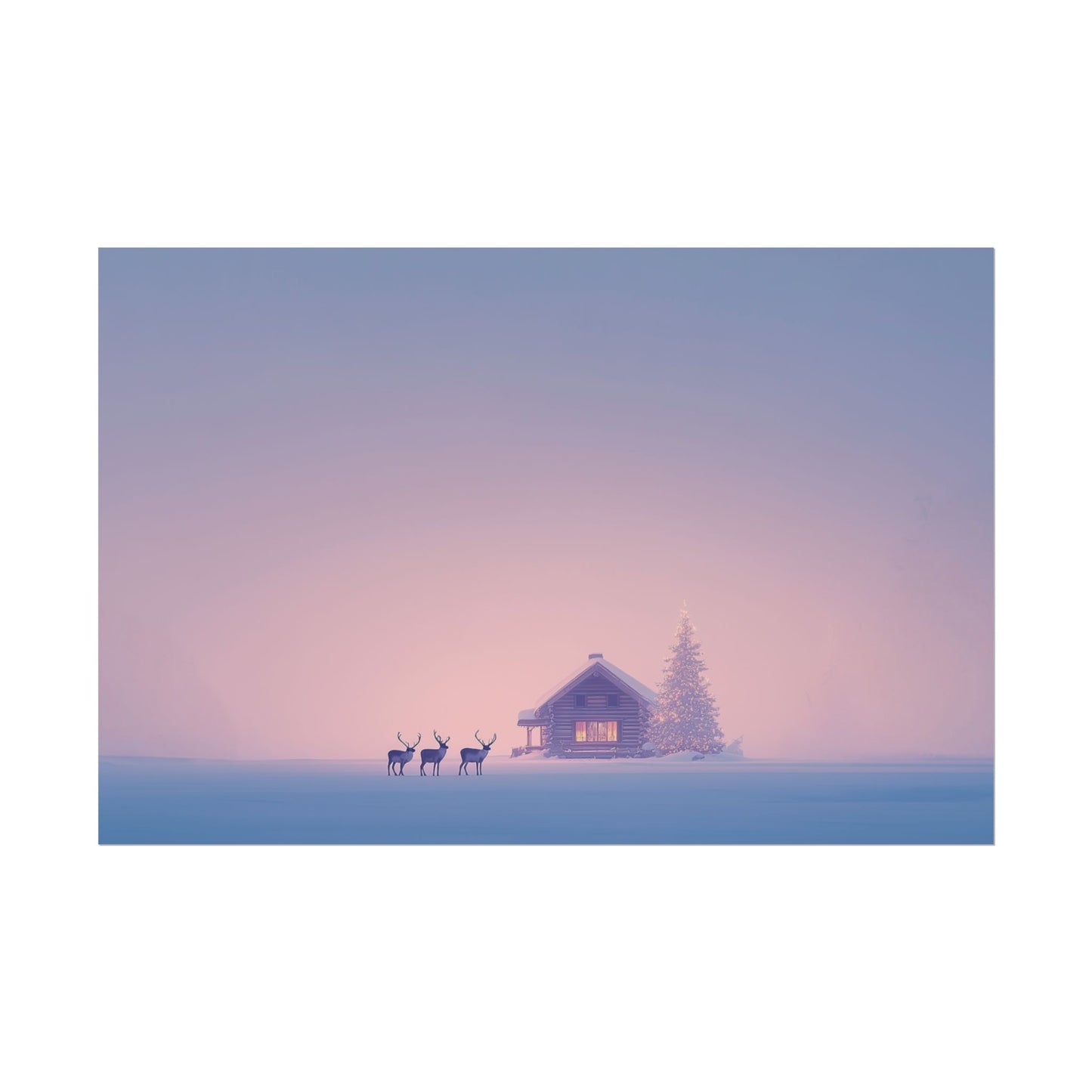 Without Words: Christmas with Baroque - Winter Print, Holiday Print, Christmas Poster, Classical Music Print, Winter Morning Poster