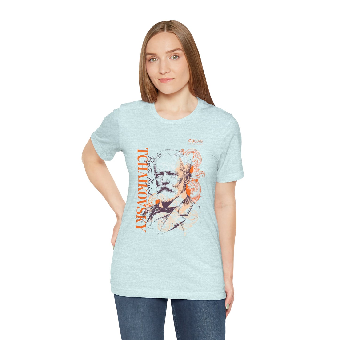Tchaikovsky T-Shirt (Light): Classical Composer T-Shirt, Classical Music Shirt, Pyotr Ilyich Tchaikovsky Tribute Tee
