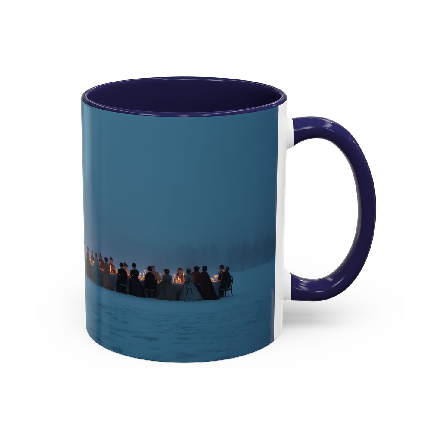 Christmas Dinner Mug (USA) - Holiday Mug, Elegant Classical Music Mug, Community Mug, Celebration Mug, Holiday Traditions Mug