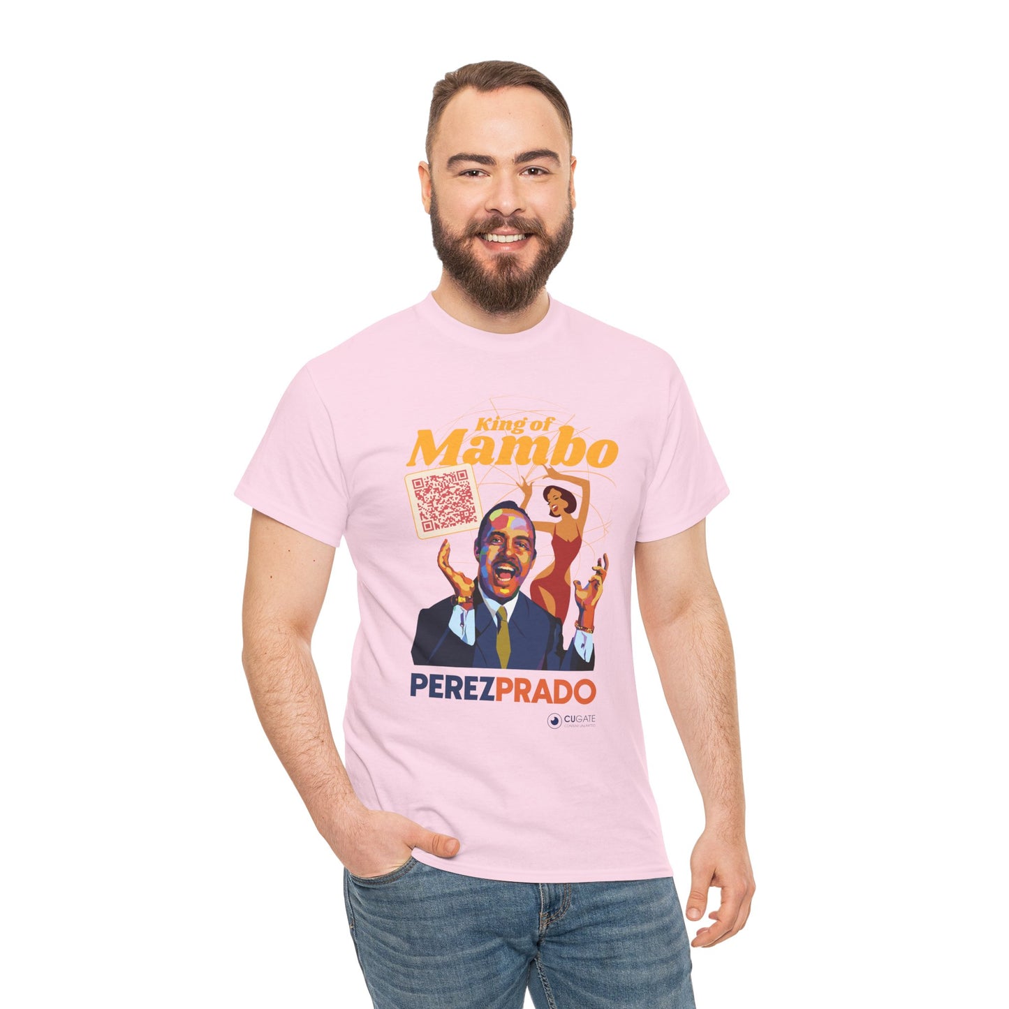 Mambo T-Shirt - Prado Vive T-Shirt, Latin Music T-Shirt (QR-Playlist Included), Latin Music Shirt, Perez Prado Tee