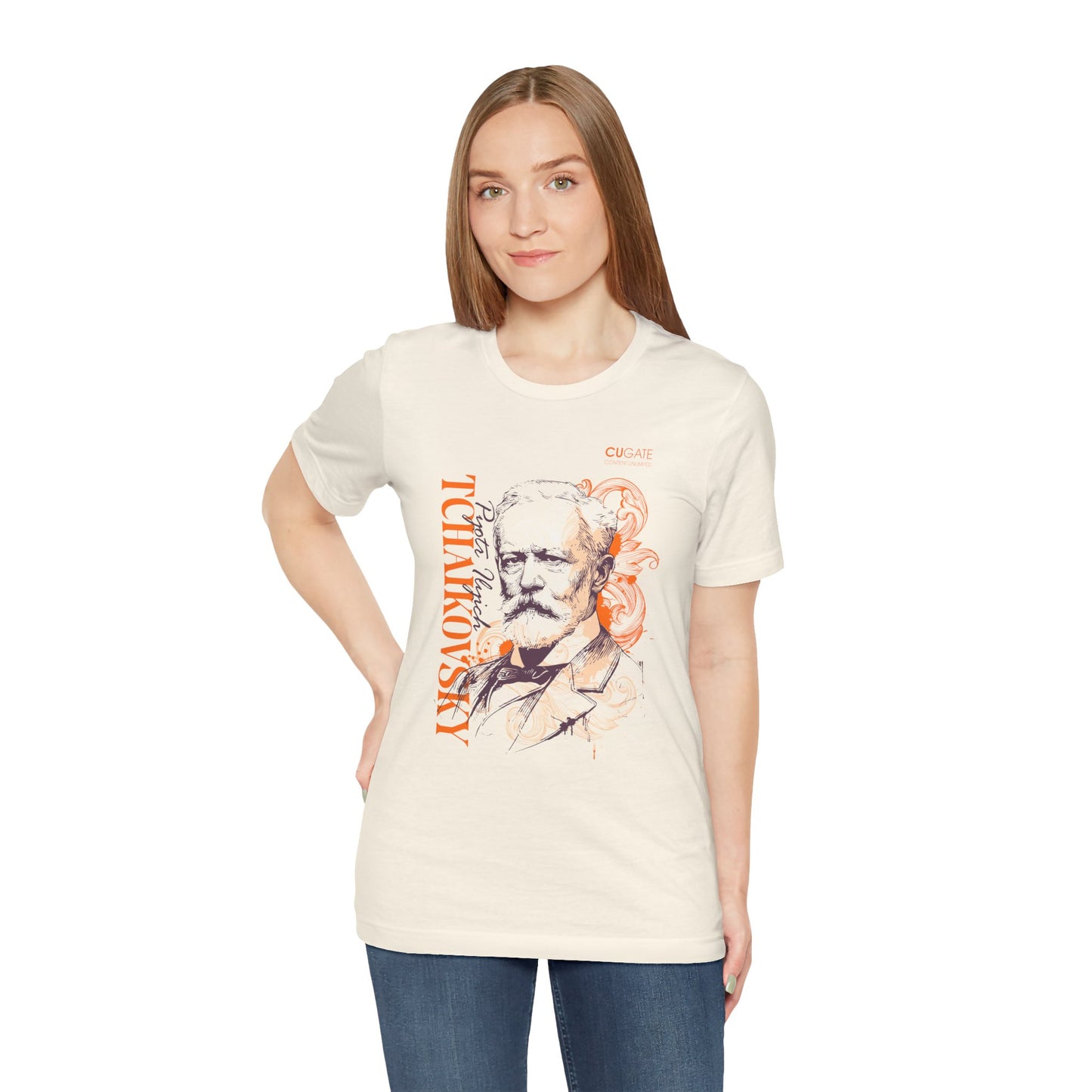 Tchaikovsky T-Shirt (Light): Classical Composer T-Shirt, Classical Music Shirt, Pyotr Ilyich Tchaikovsky Tribute Tee