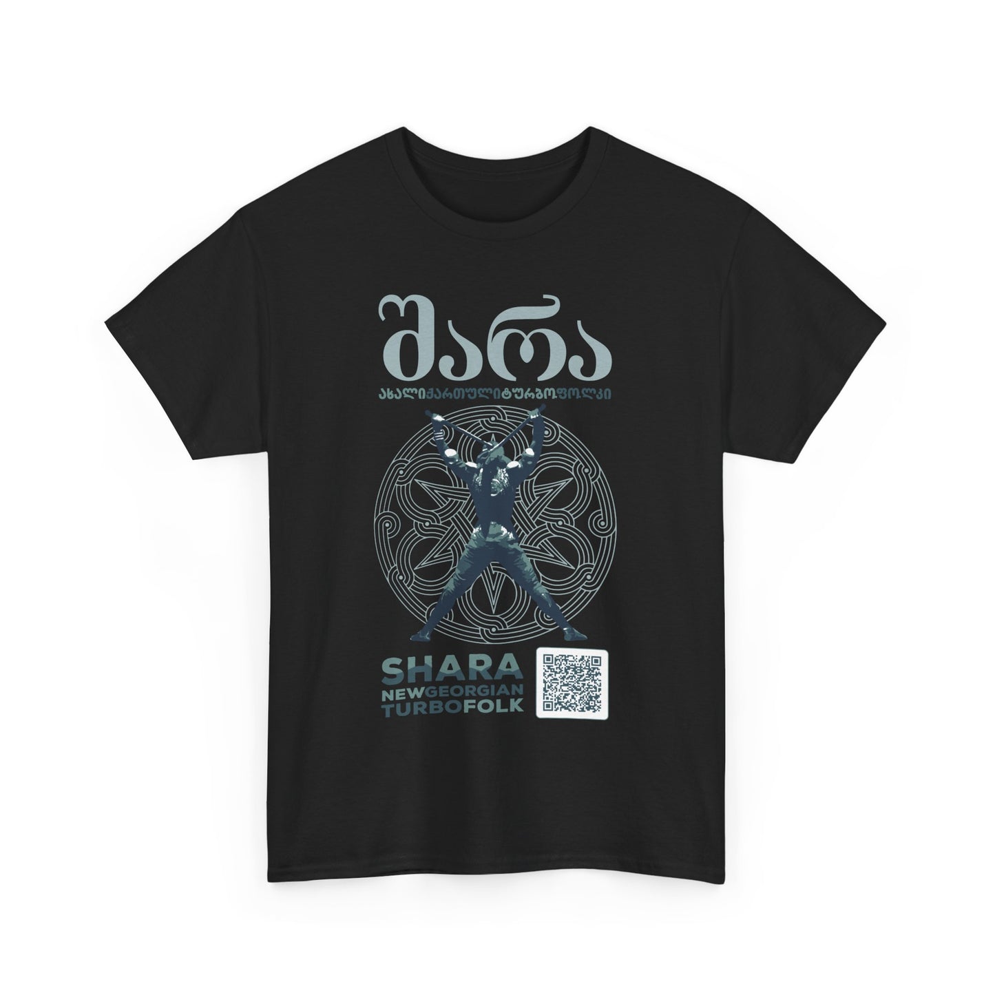 Shara Band T-Shirt - Georgian Turbo Folk (QR), Georgian Folk Music Shirt, Georgian Playlist Shirt, New Georgian Folk Tee