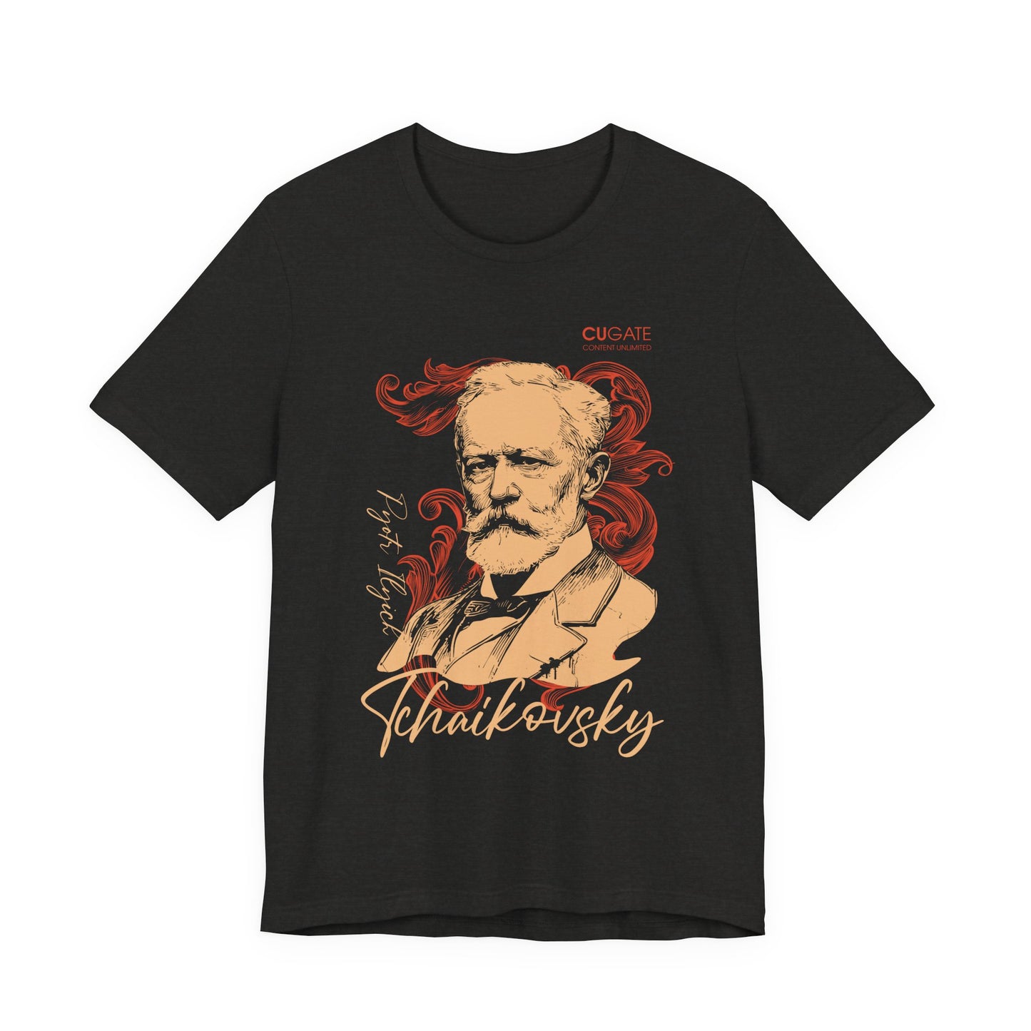Tchaikovsky T-Shirt (Dark): Classical Composer T-Shirt, Classical Music Shirt, Pyotr Ilyich Tchaikovsky Tribute Tee
