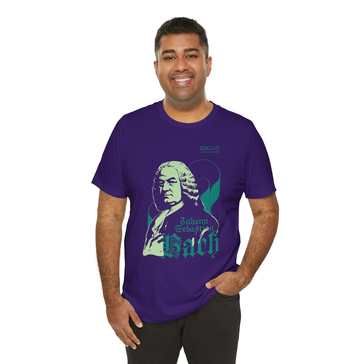 Bach T-Shirt (Dark): Classical Music T-Shirt, Bach Shirt, Johann Sebastian Bach Gift