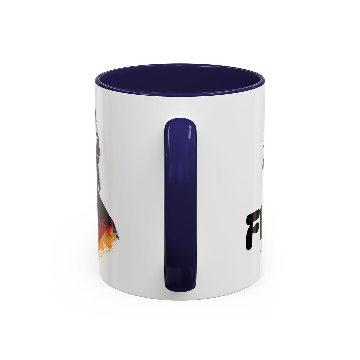 Two Flutes Mug in White (EU) - Mozart Flute Quote Mug, Mozart Mug, Classical Music Mug, Funny Mozart Quote