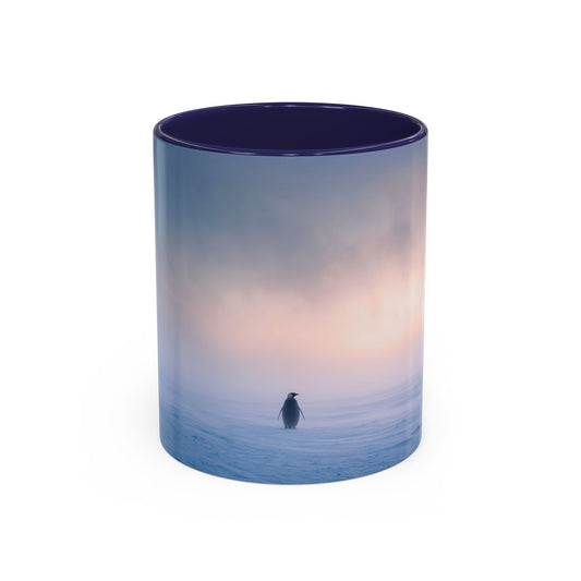 Music for the Lonely Mug (EU) - Calm Classical Music Mug, Pinguin Mug, Winter Mug, Snow Mug, Mozart Inspired Mug, Bach Inspired Mug