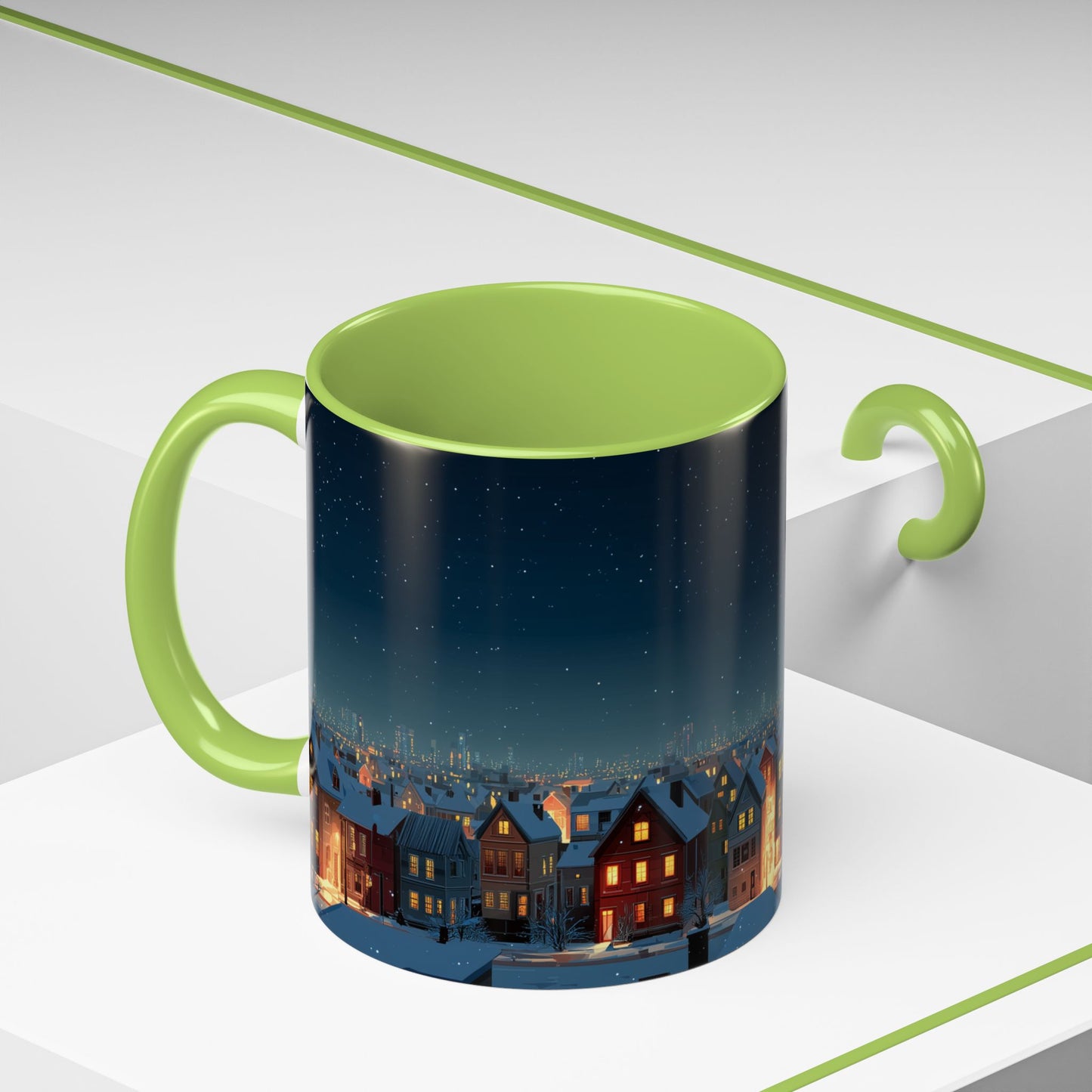 Happy New Year Mug (EU) - Classical Music Celebration Mug, Night Sky Mug, Starry Night Mug, New Year's Resolution Mug