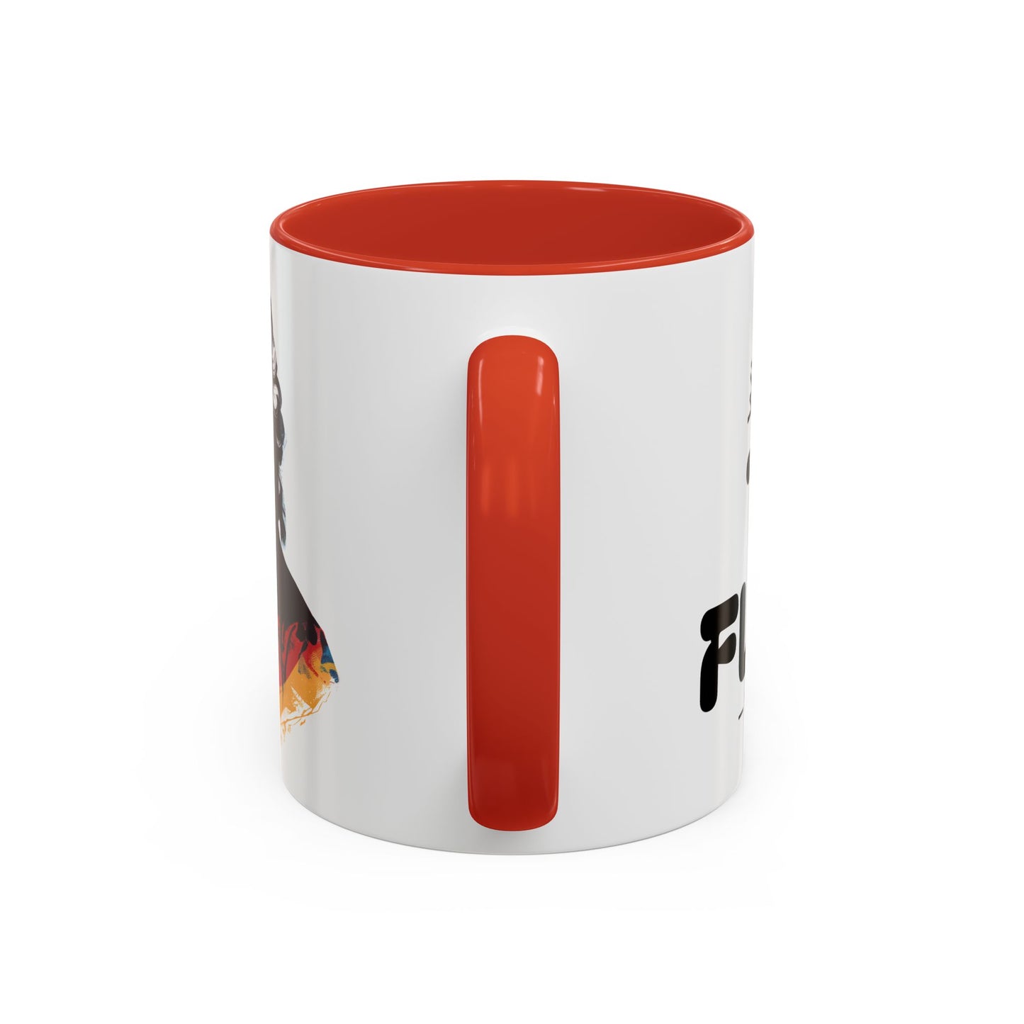 Two Flutes Mug in White (EU) - Mozart Flute Quote Mug, Mozart Mug, Classical Music Mug, Funny Mozart Quote