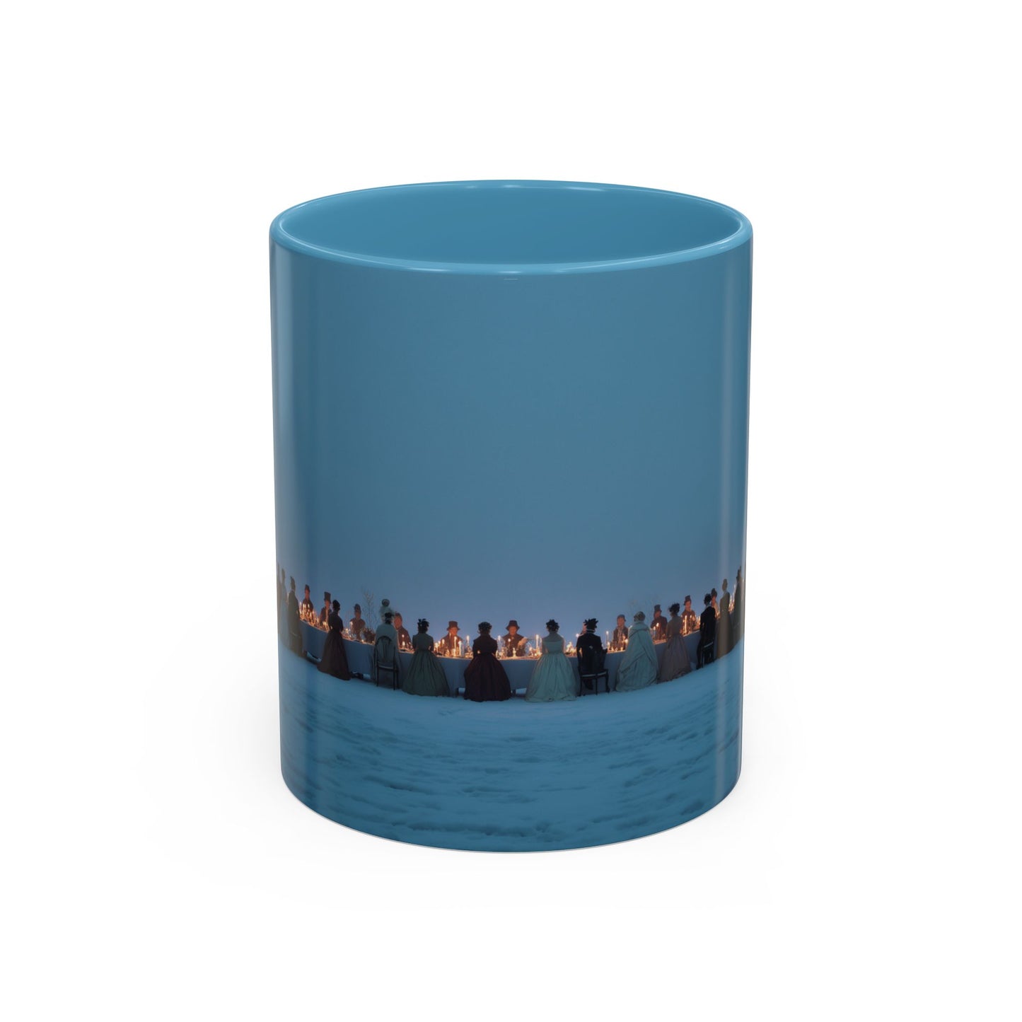 Christmas Dinner Mug (EU) - Holiday Mug, Elegant Classical Music Mug, Community Mug, Celebration Mug, Holiday Traditions Mug