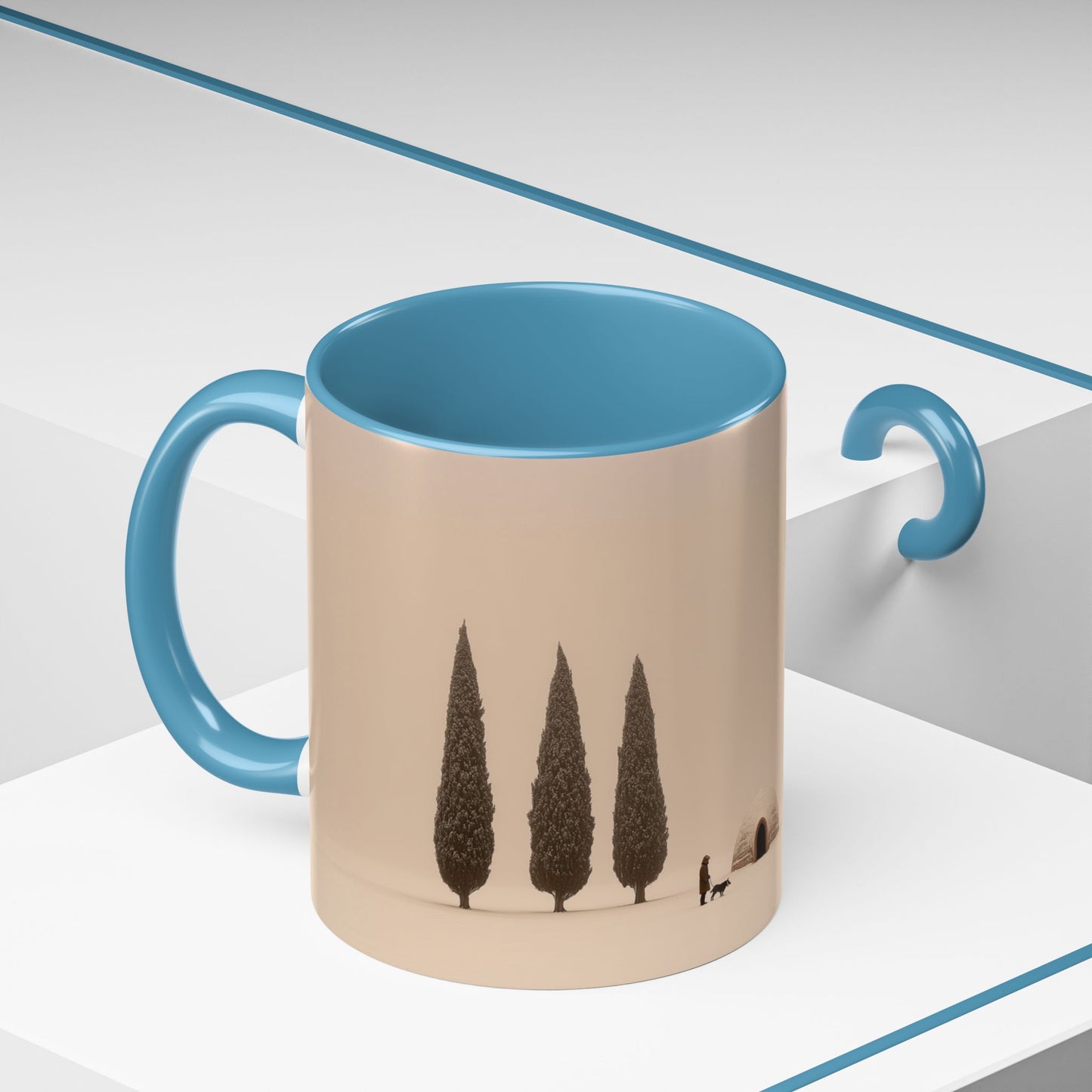 Snowy Days Mug (EU) - Calm Classical Music Mug, Winter Mug, Snow Mug, Mozart Inspired Mug, Bach Inspired Mug