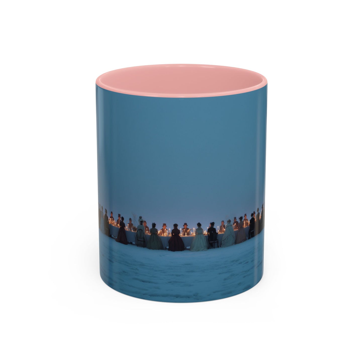 Christmas Dinner Mug (USA) - Holiday Mug, Elegant Classical Music Mug, Community Mug, Celebration Mug, Holiday Traditions Mug