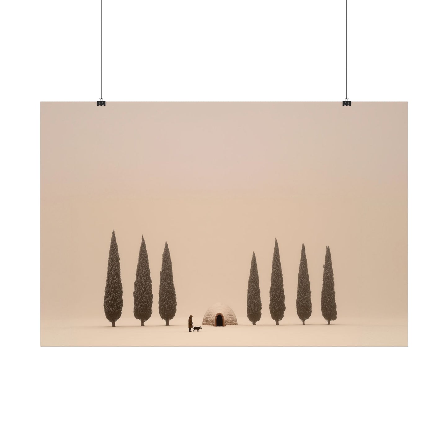 Without Words: Snowy Days - Calm Classical Music Poster, Winter Print, Snow Poster, Mozart Inspired Print, Bach Inspired poster