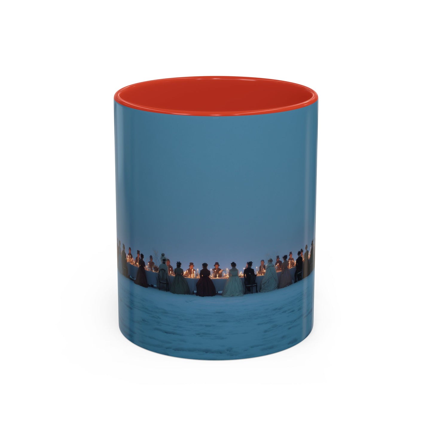 Christmas Dinner Mug (EU) - Holiday Mug, Elegant Classical Music Mug, Community Mug, Celebration Mug, Holiday Traditions Mug