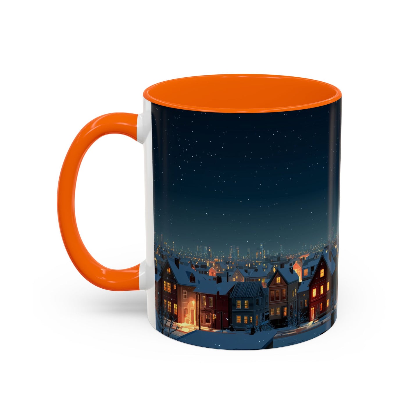 Happy New Year Mug (USA) - Classical Music Celebration Mug, Night Sky Mug, Starry Night Mug, New Year's Resolution Mug
