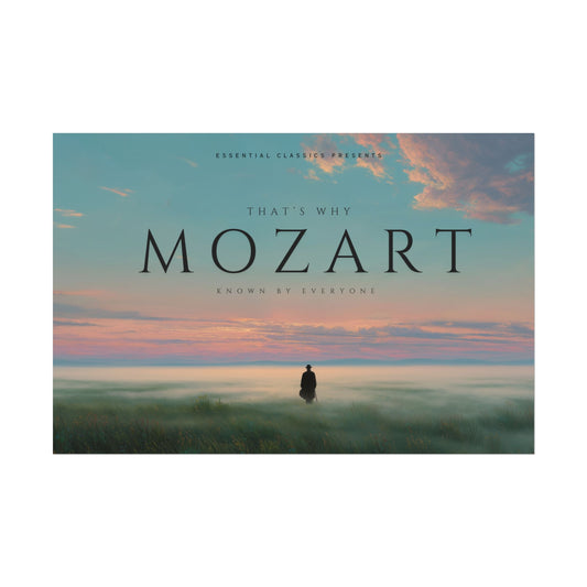 Everyone Knows Mozart - Mozart Print, Inspired by Mozart Poster, Classical Music Print, Celebrate Mozart Poster
